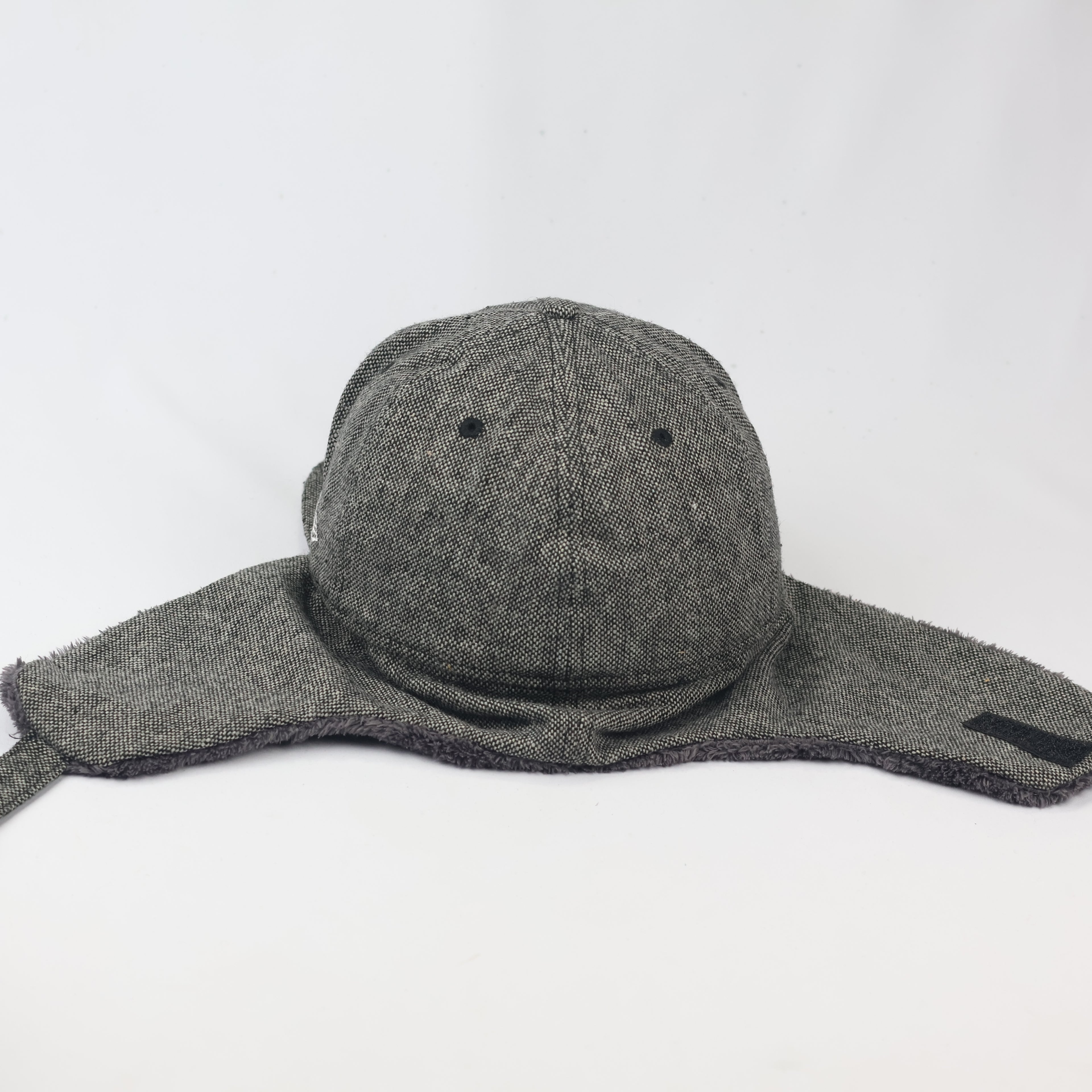 Vintage New Era Cooperstown Collection Dogear Thrifted Hat - Faux Fur Lined - Size 7 1/4