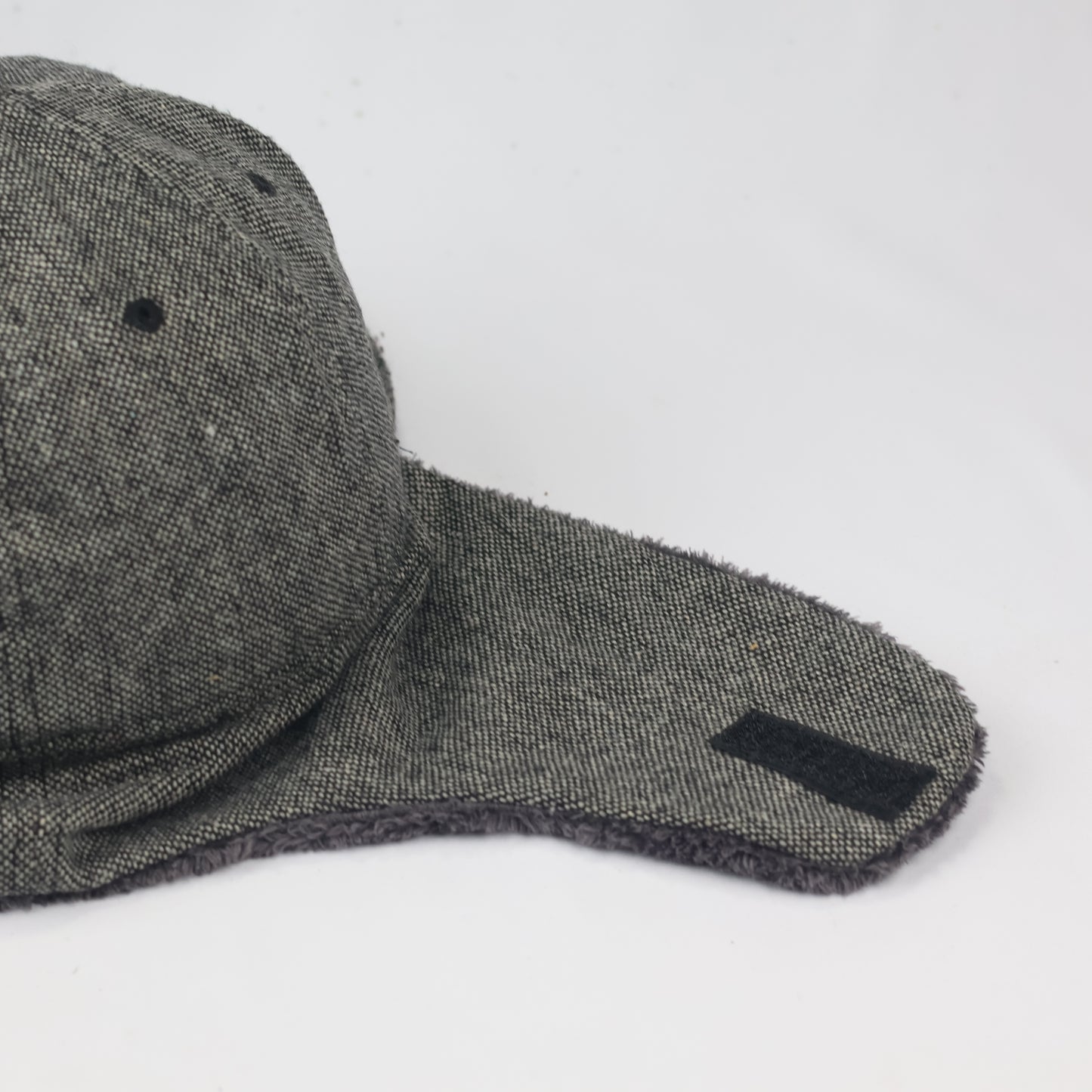 Vintage New Era Cooperstown Collection Dogear Thrifted Hat - Faux Fur Lined - Size 7 1/4