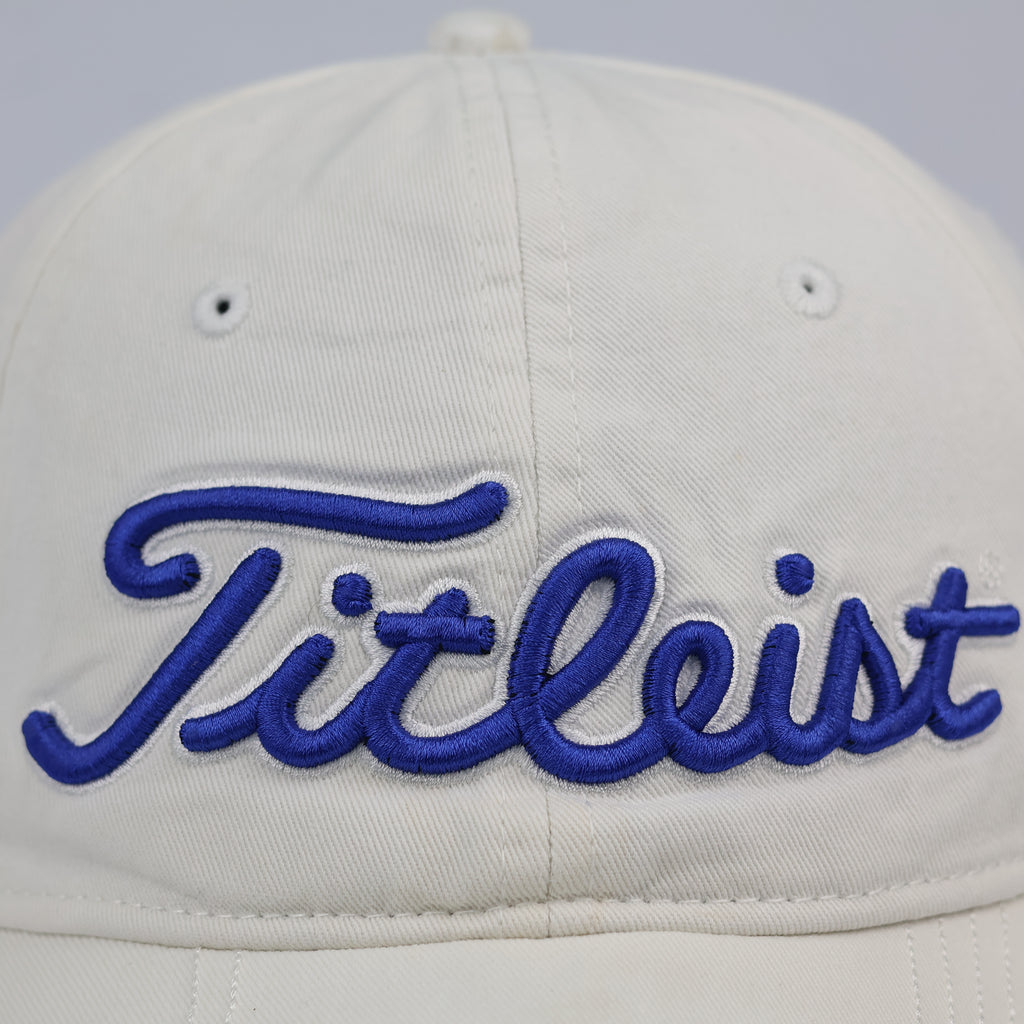 Thrifted Titleist Embroidered Golf Hat | Cream White | Size 56-58cm
