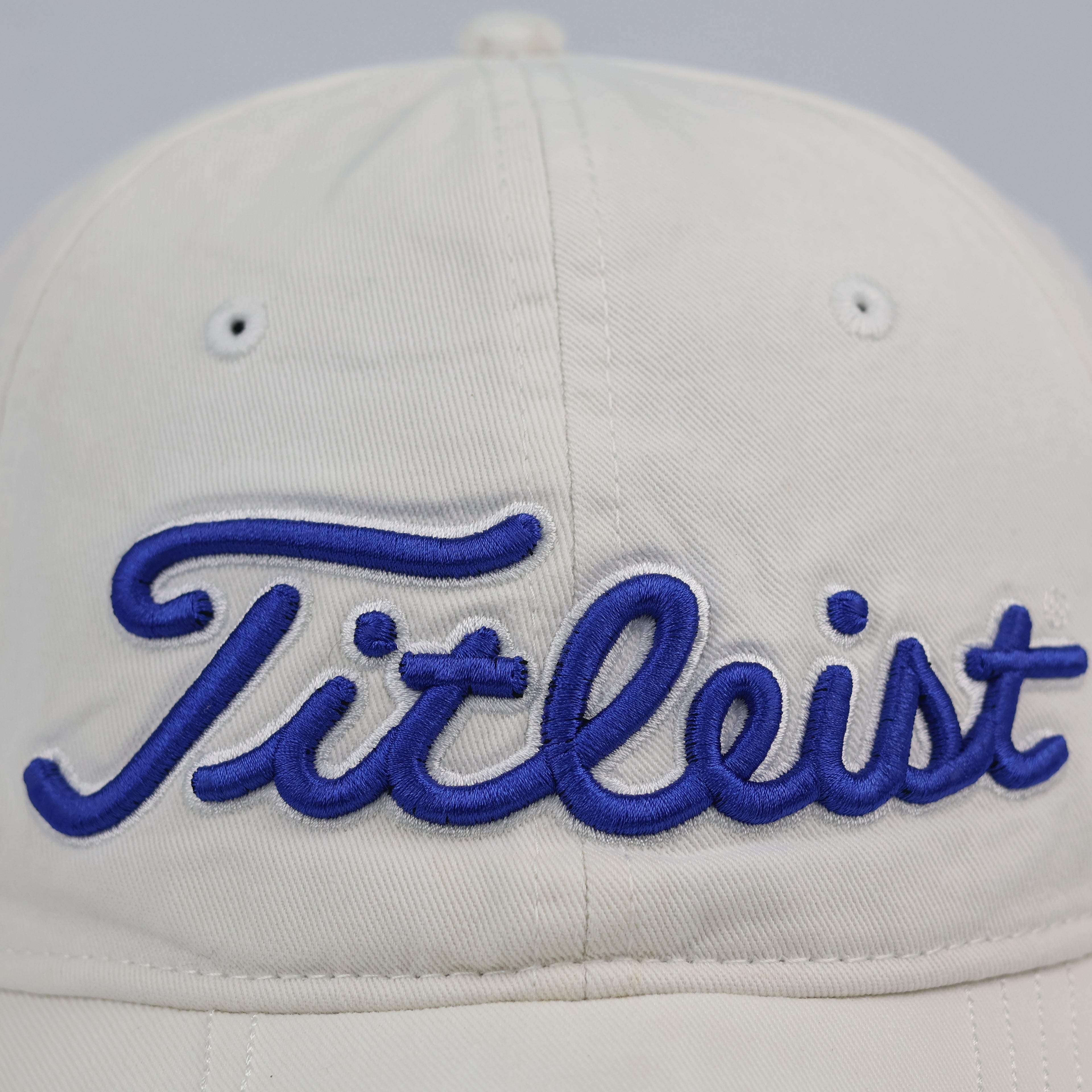 Thrifted Titleist Embroidered Golf Hat | Cream White | Size 56-58cm