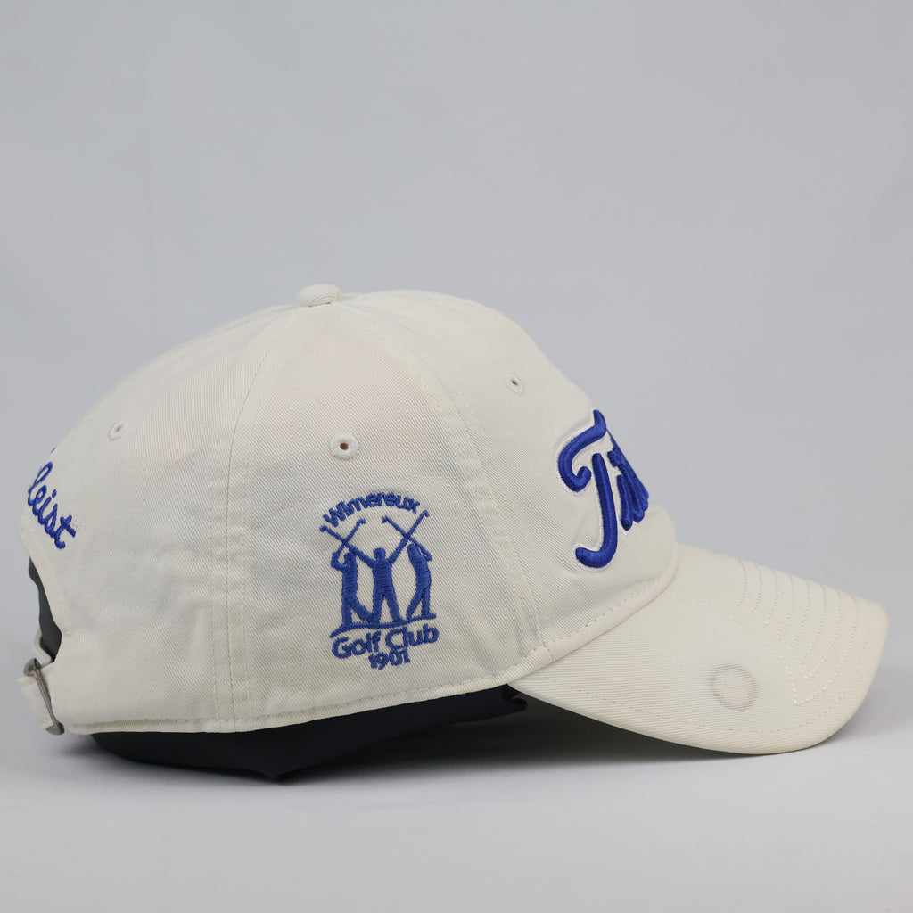 Thrifted Titleist Embroidered Golf Hat | Cream White | Size 56-58cm