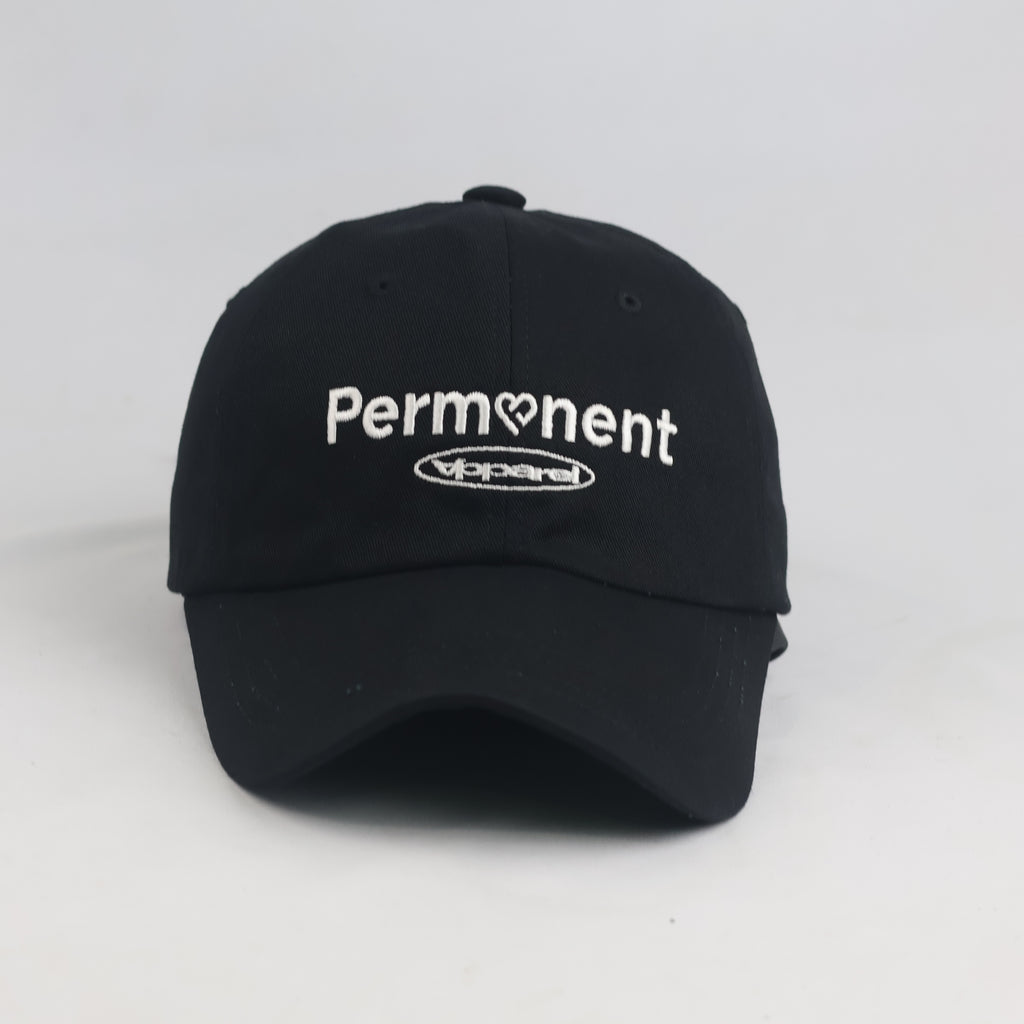 Thrifted Black Embroidered Permanent Slogan Hat (58-60 cm) | 10250