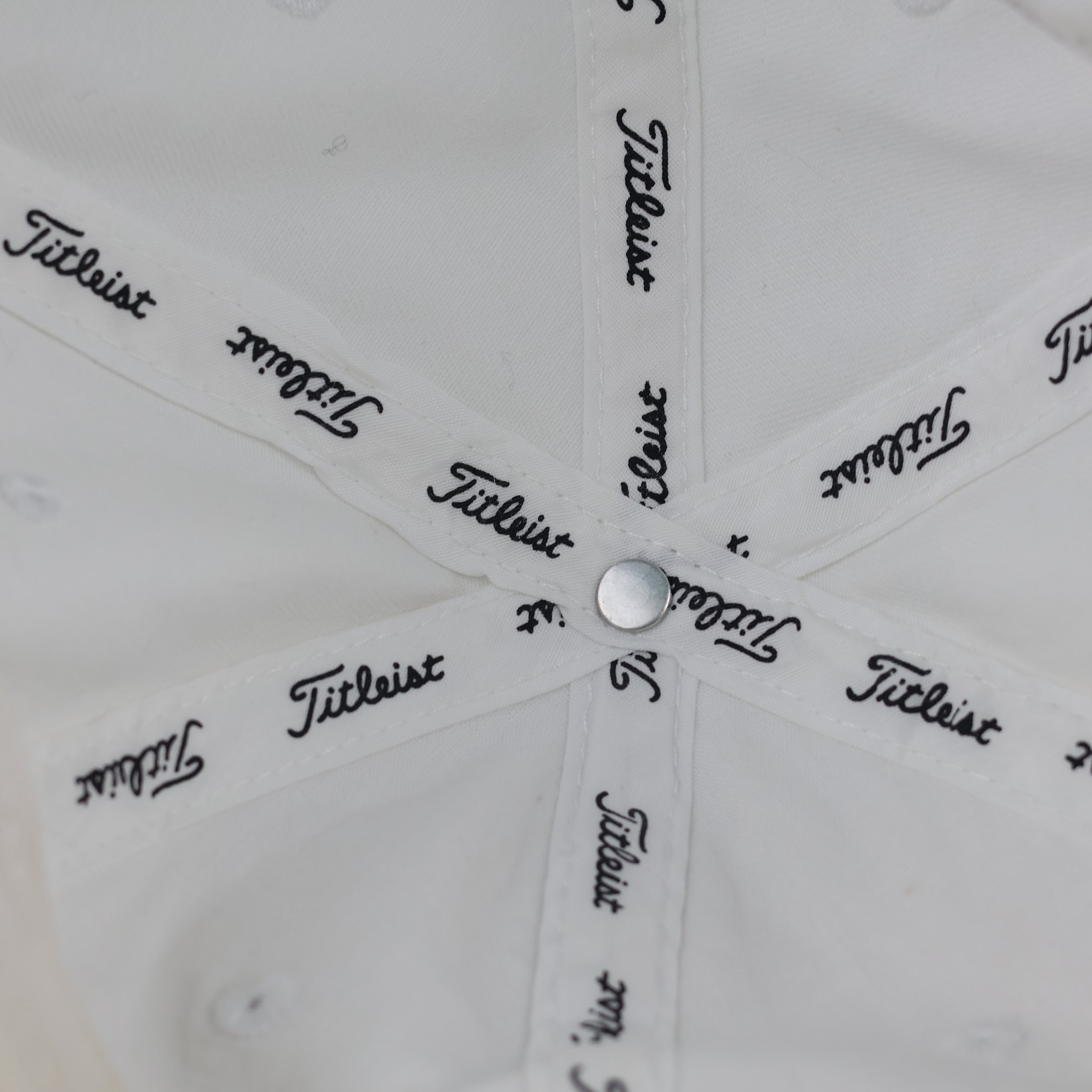 Thrifted Titleist Embroidered Golf Hat | Cream White | Size 56-58cm