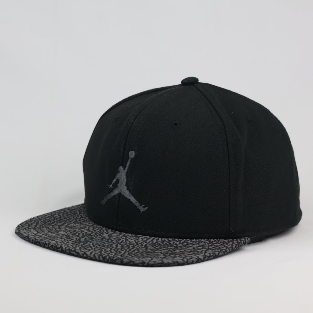 Jordan Youth Jumpman Black Cement Snapback Hat