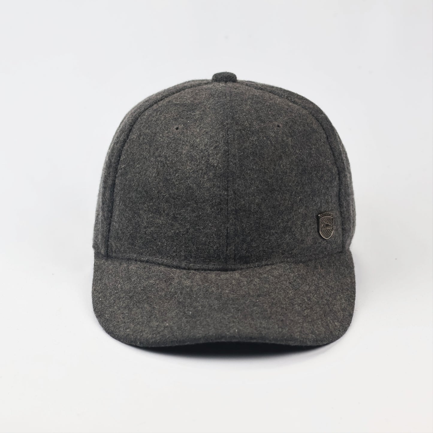 Pengtu Outdoor Charcoal Grey Woolen Winter Thrifted Baseball Cap