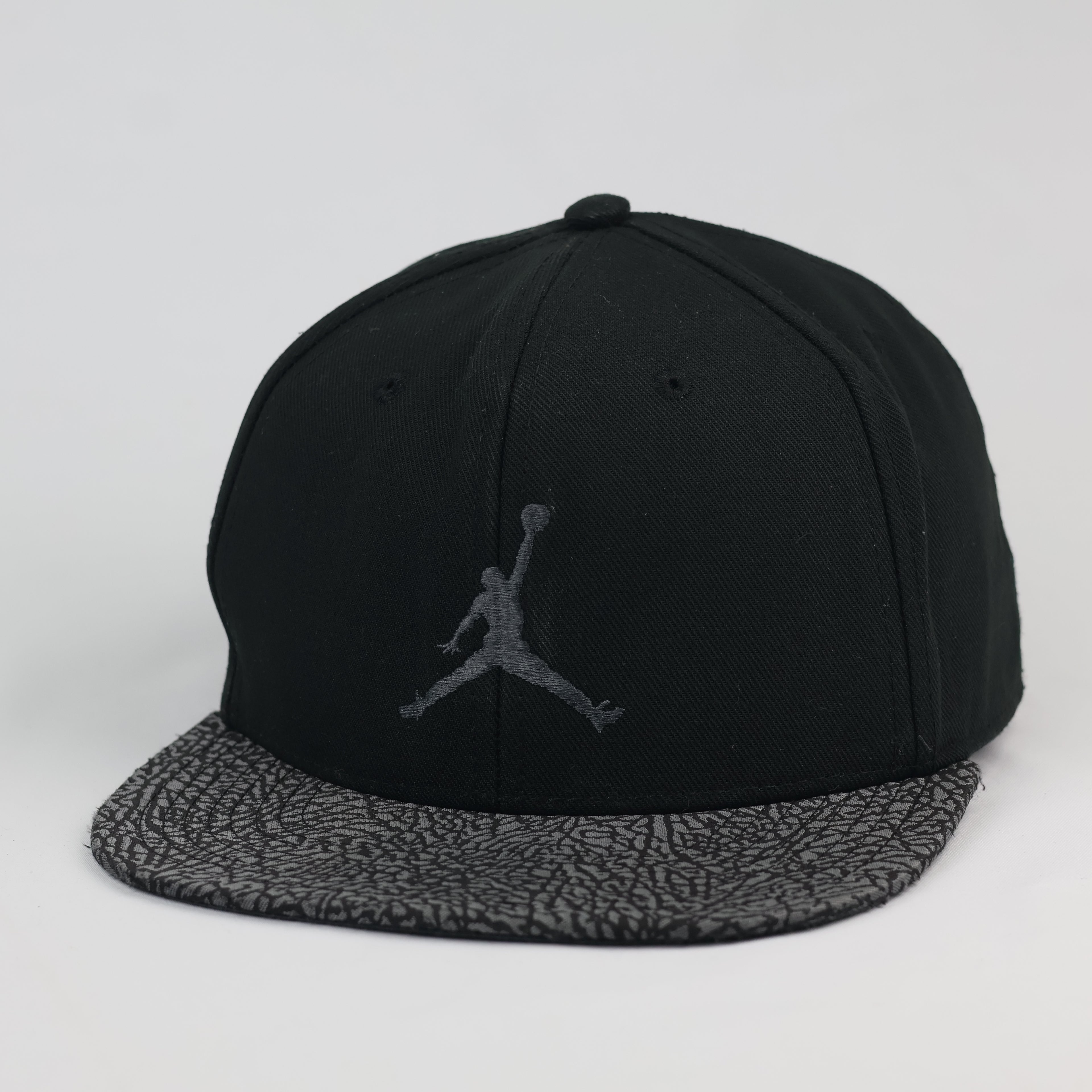 Jordan Youth Jumpman Black Cement Snapback Hat