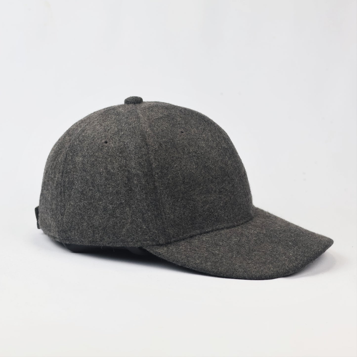 Pengtu Outdoor Charcoal Grey Woolen Winter Thrifted Baseball Cap