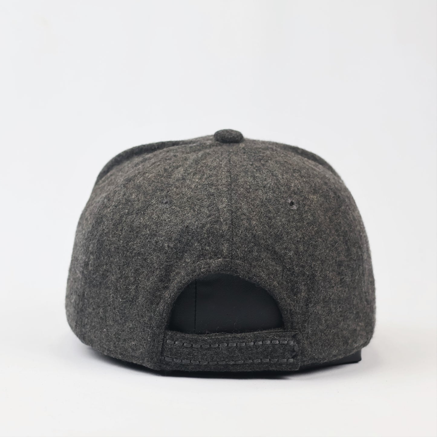 Pengtu Outdoor Charcoal Grey Woolen Winter Thrifted Baseball Cap