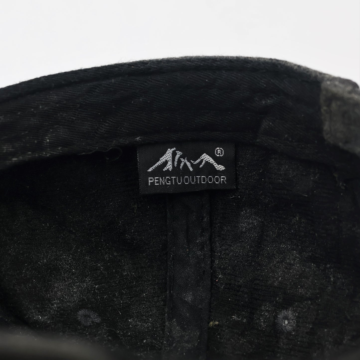 Pengtu Outdoor Charcoal Grey Woolen Winter Thrifted Baseball Cap