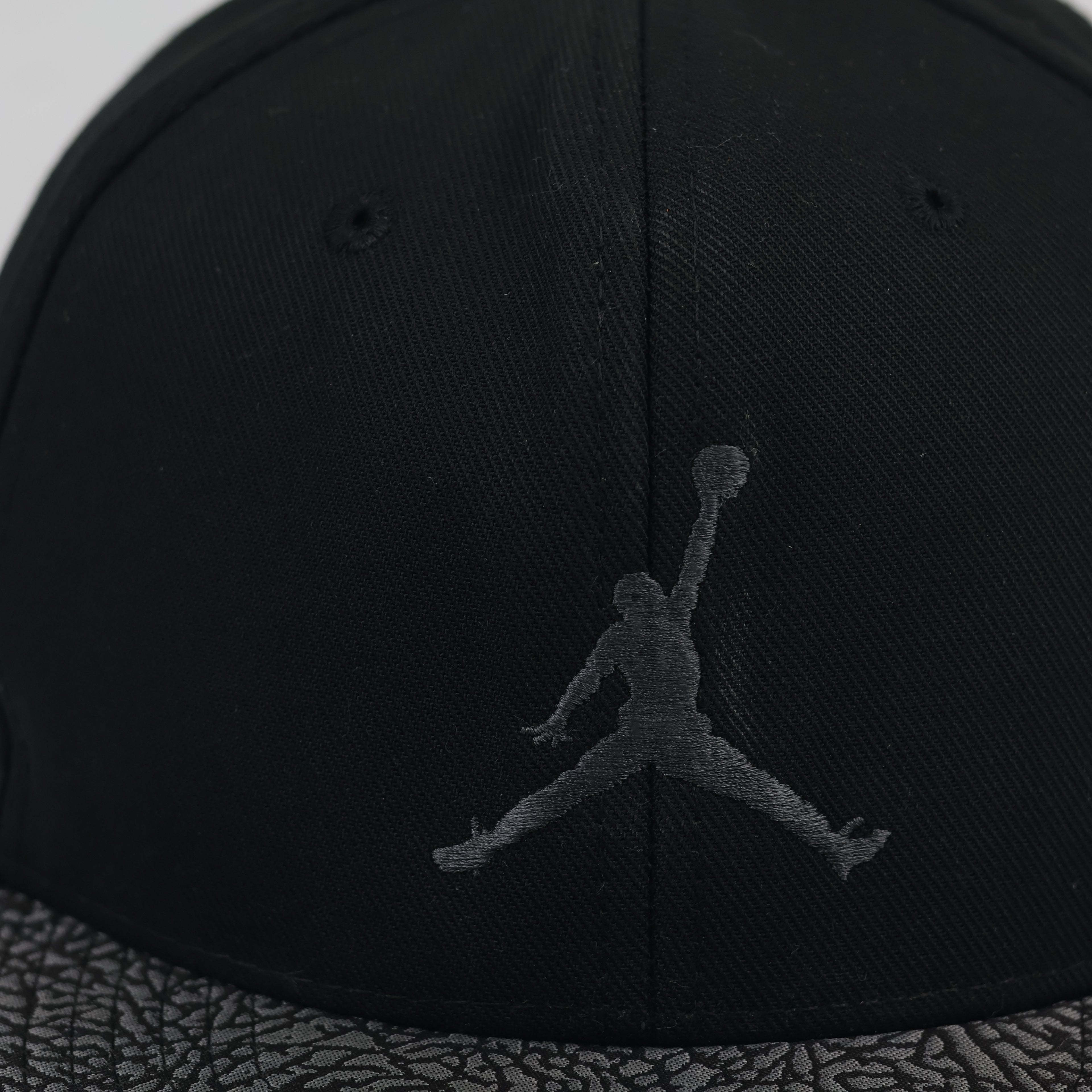Jordan Youth Jumpman Black Cement Snapback Hat