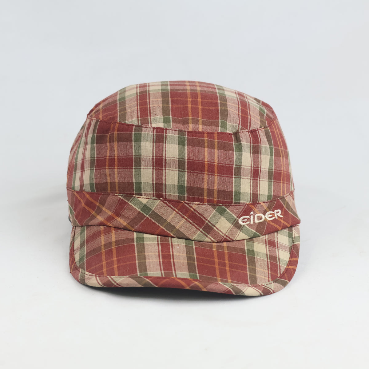 Thrifted Eider Plaid Military Cadet Cap (57-59 cm) | 10241