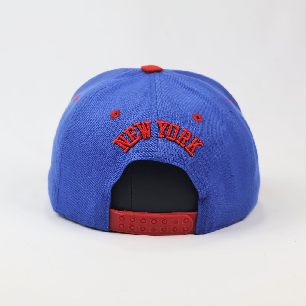 Retro NY Embroidered Flat Brim Thrifted Streetwear Hat - Two-Tone