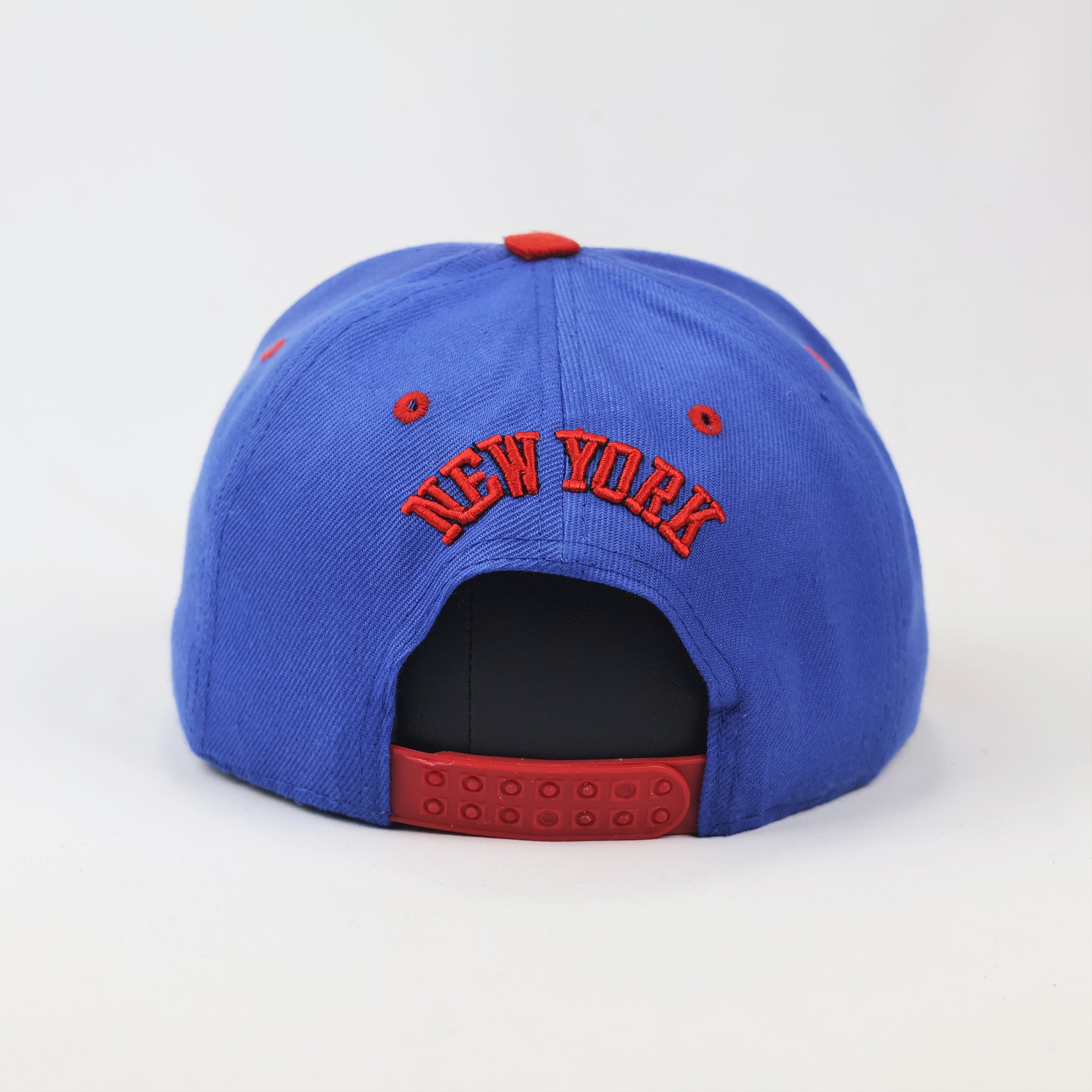 Retro NY Embroidered Flat Brim Thrifted Streetwear Hat - Two-Tone