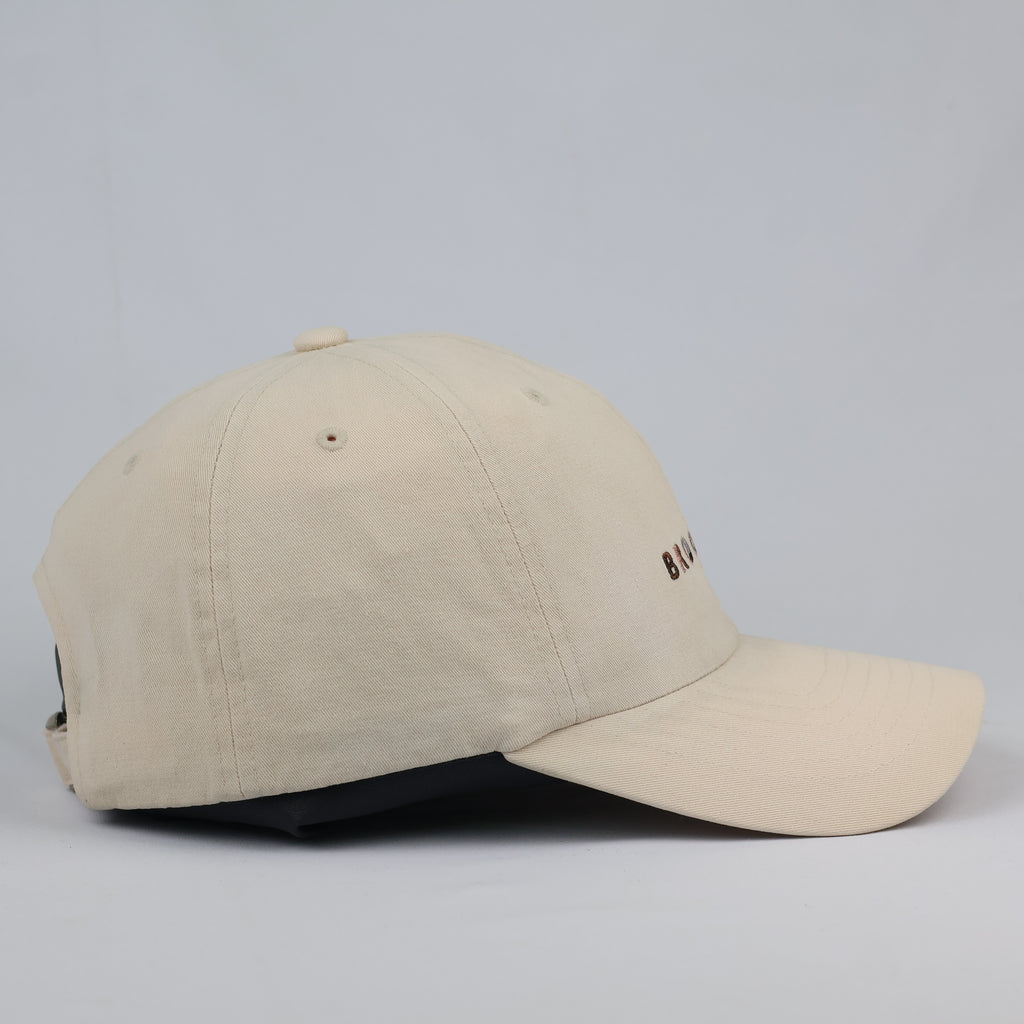Minimalist Khaki Tan Brooklyn Graphic Strapback Baseball Cap