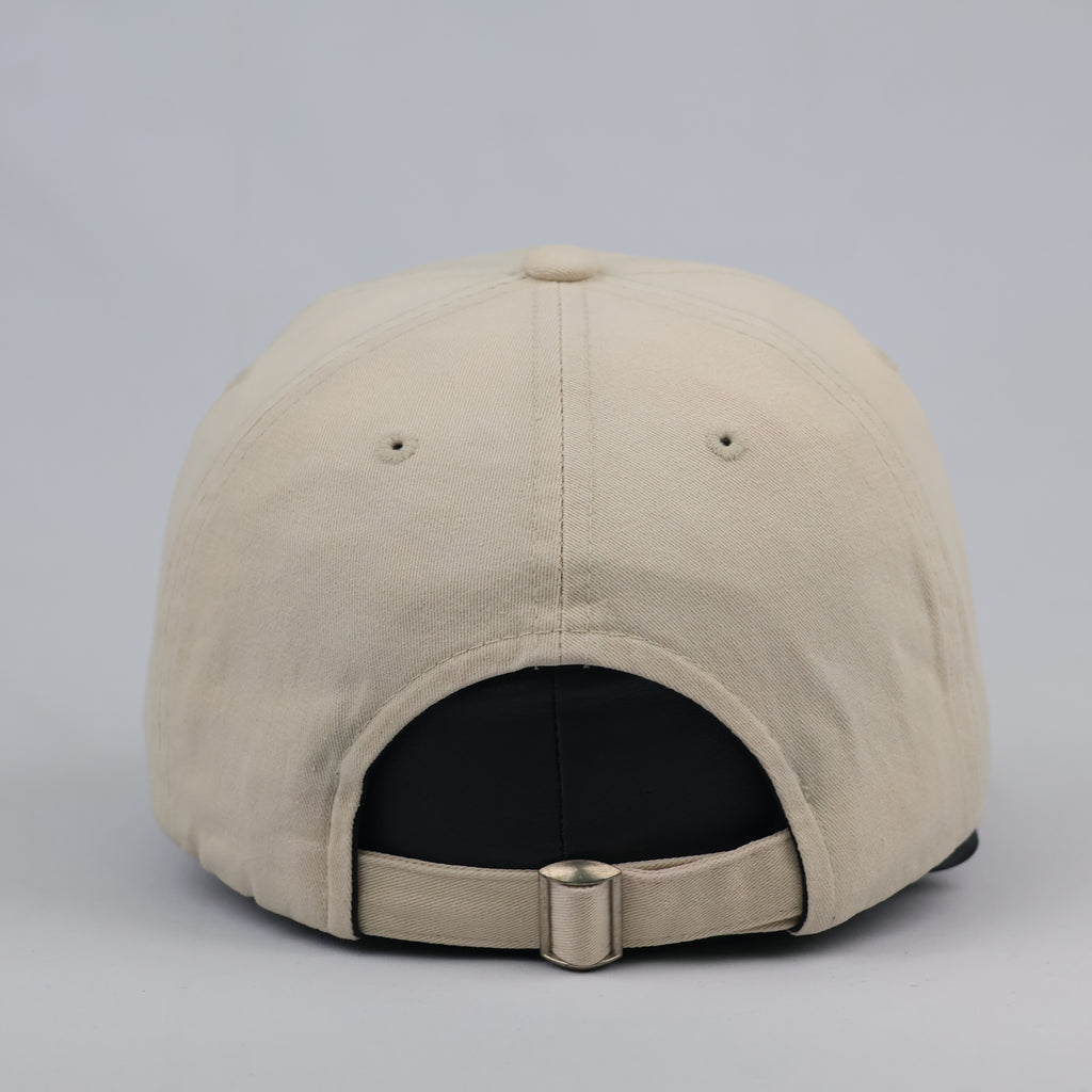 Minimalist Khaki Tan Brooklyn Graphic Strapback Baseball Cap