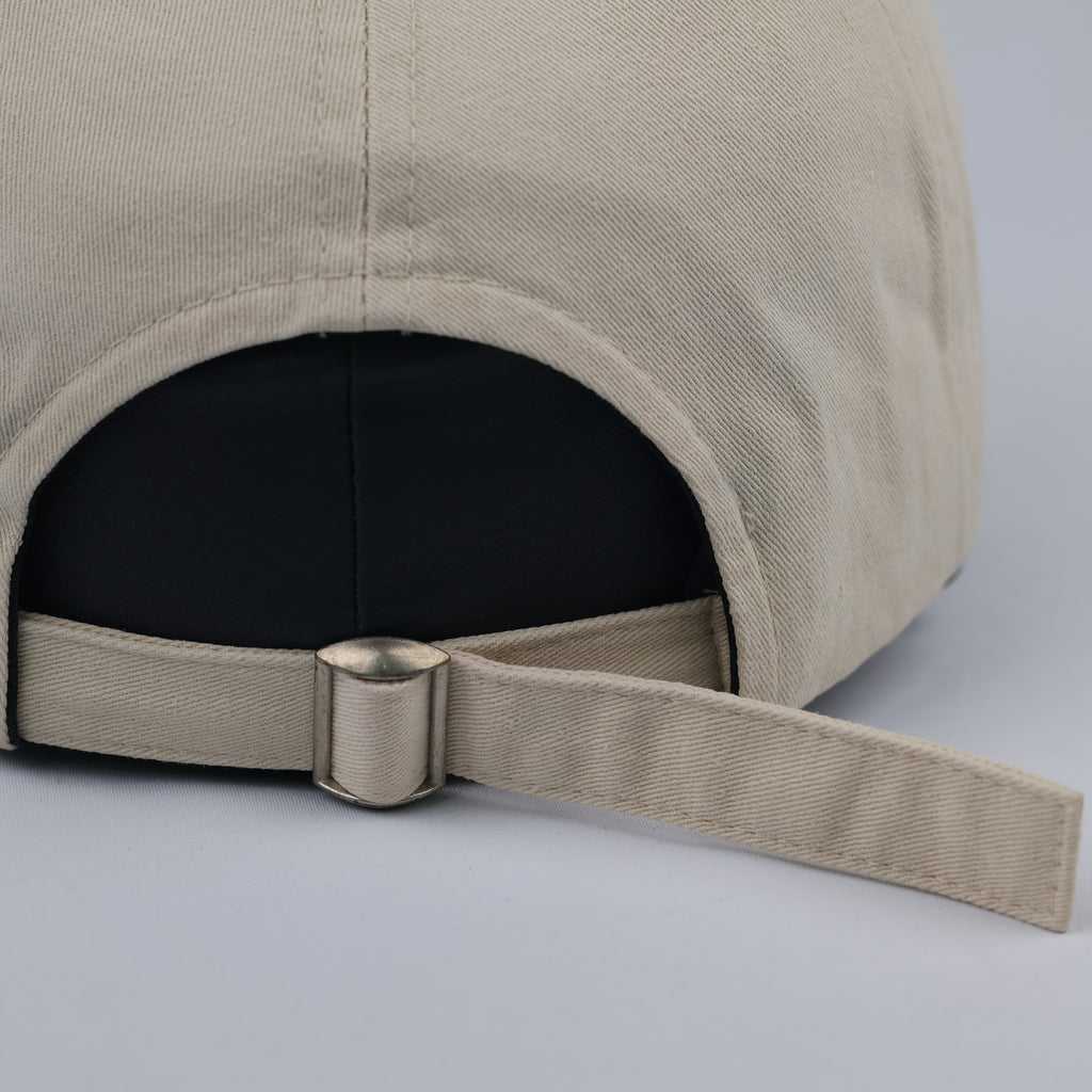 Minimalist Khaki Tan Brooklyn Graphic Strapback Baseball Cap