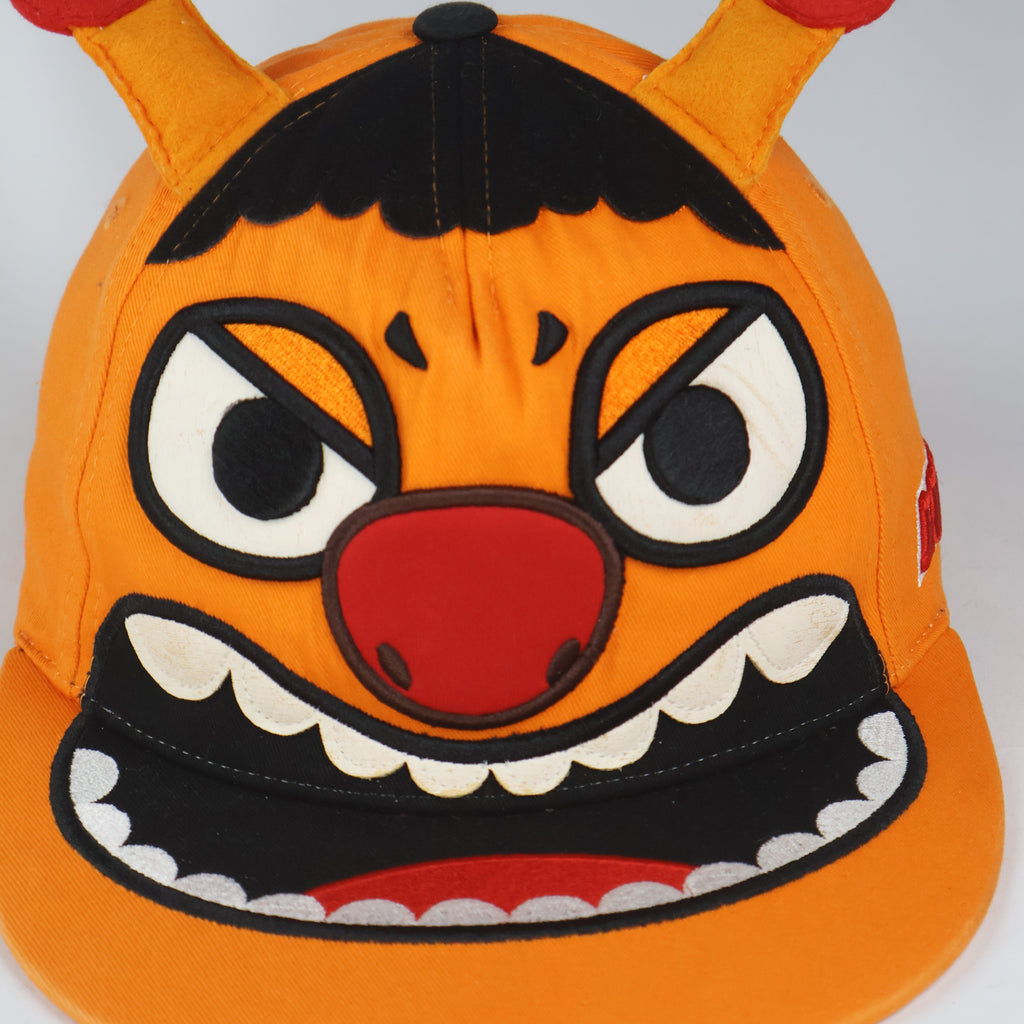 Elstinko 3D Monster Face Horned Snapback Cap
