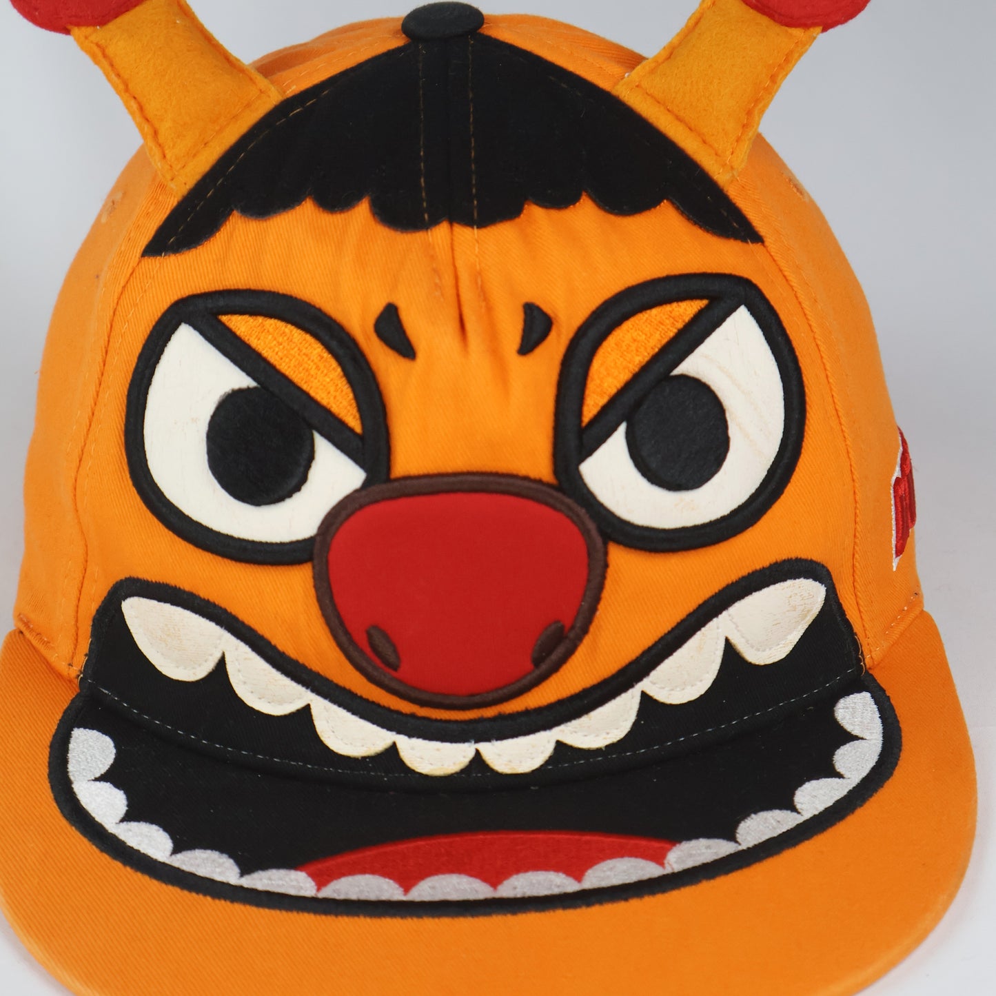 Elstinko 3D Monster Face Horned Snapback Cap