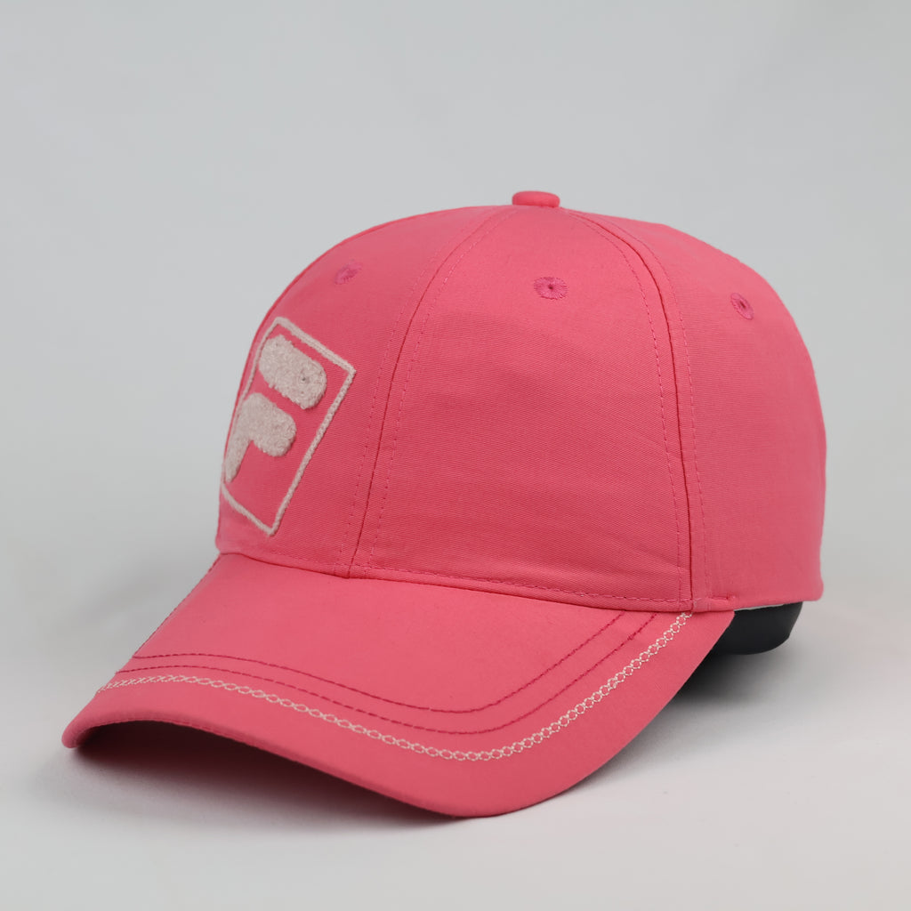 Fila Classic Chenille F-Box Logo Bubblegum Pink Thrifted Hat