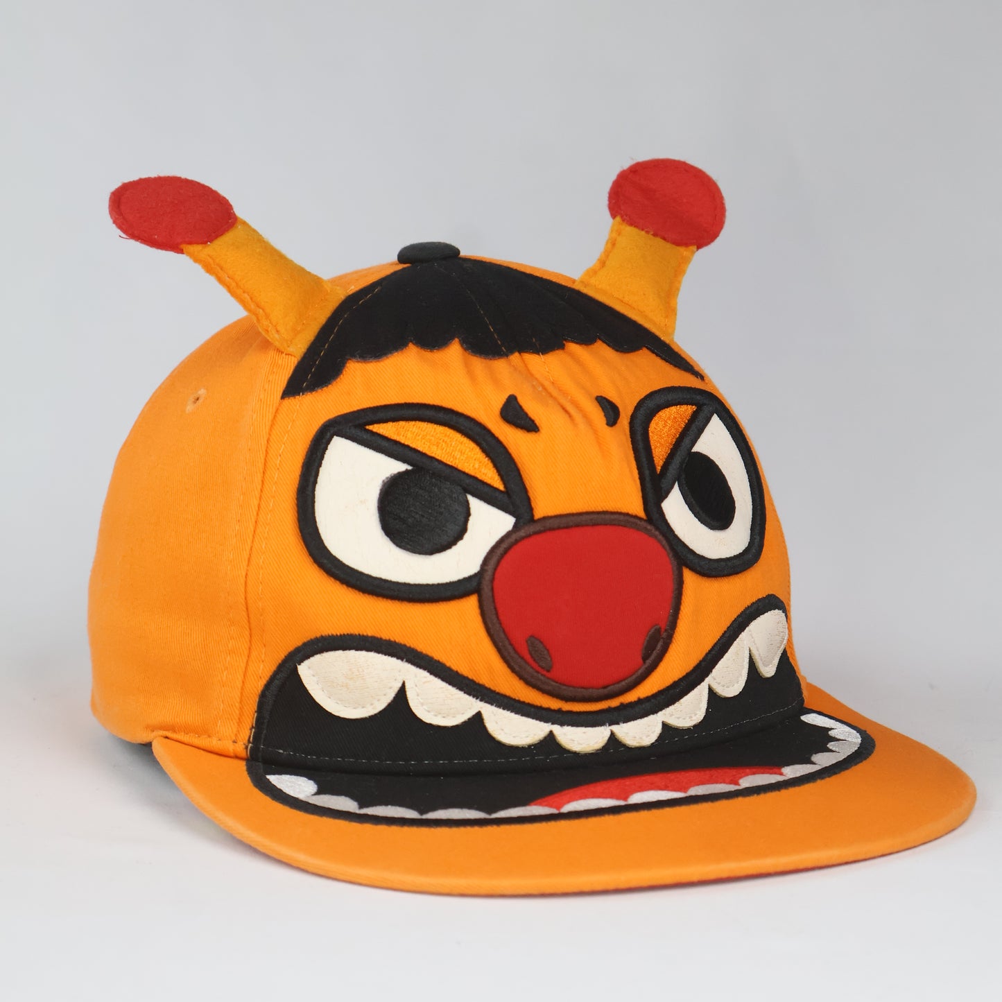 Elstinko 3D Monster Face Horned Snapback Cap