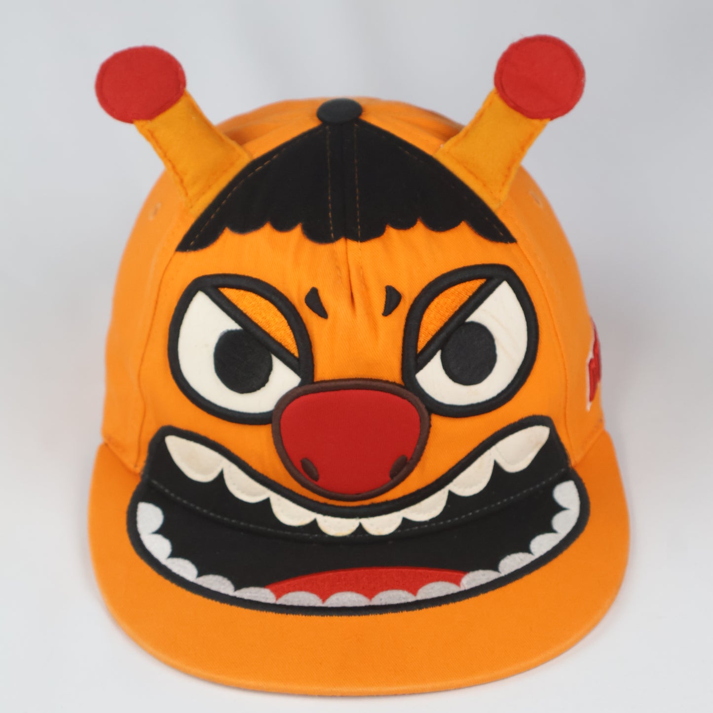 Elstinko 3D Monster Face Horned Snapback Cap