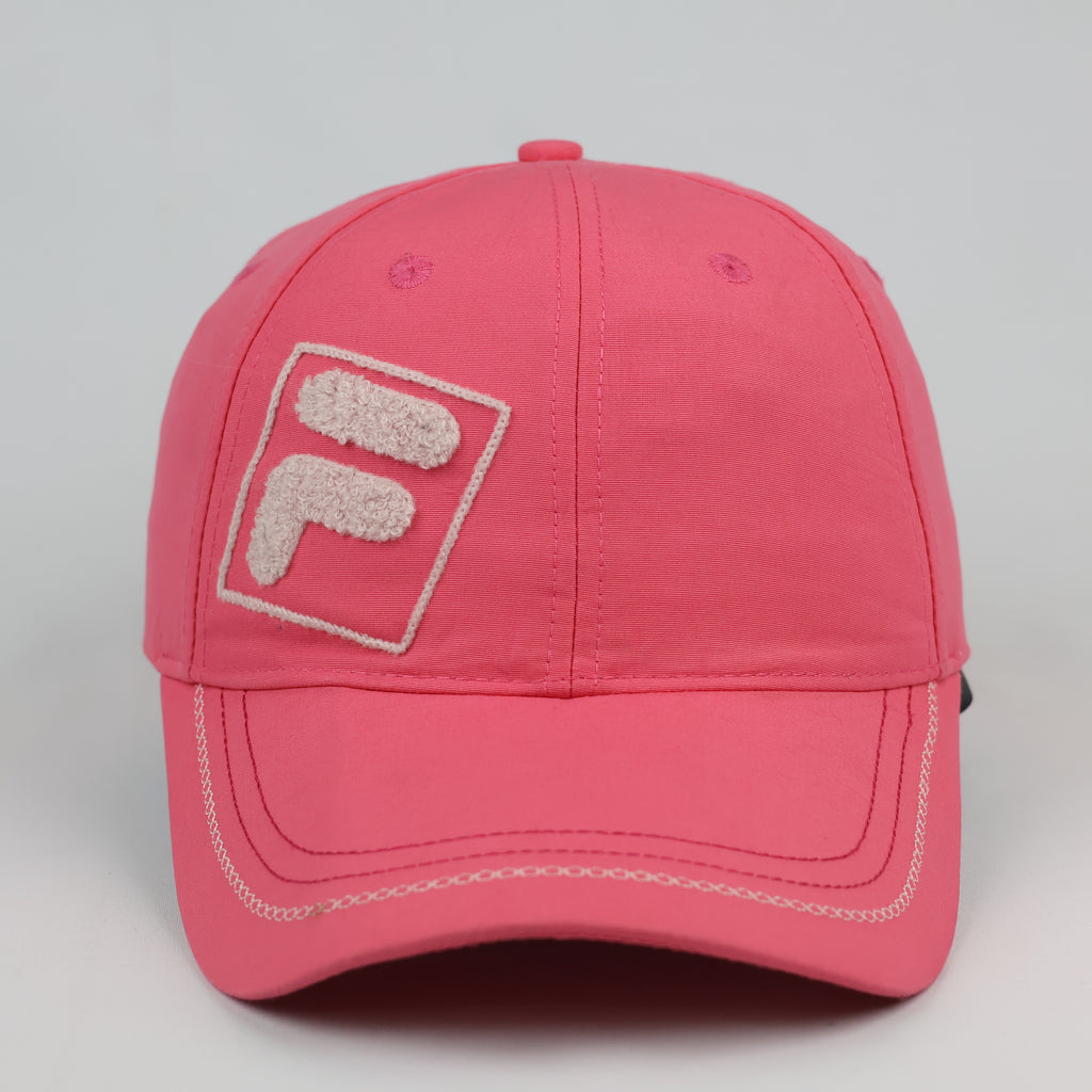 Fila Classic Chenille F-Box Logo Bubblegum Pink Thrifted Hat