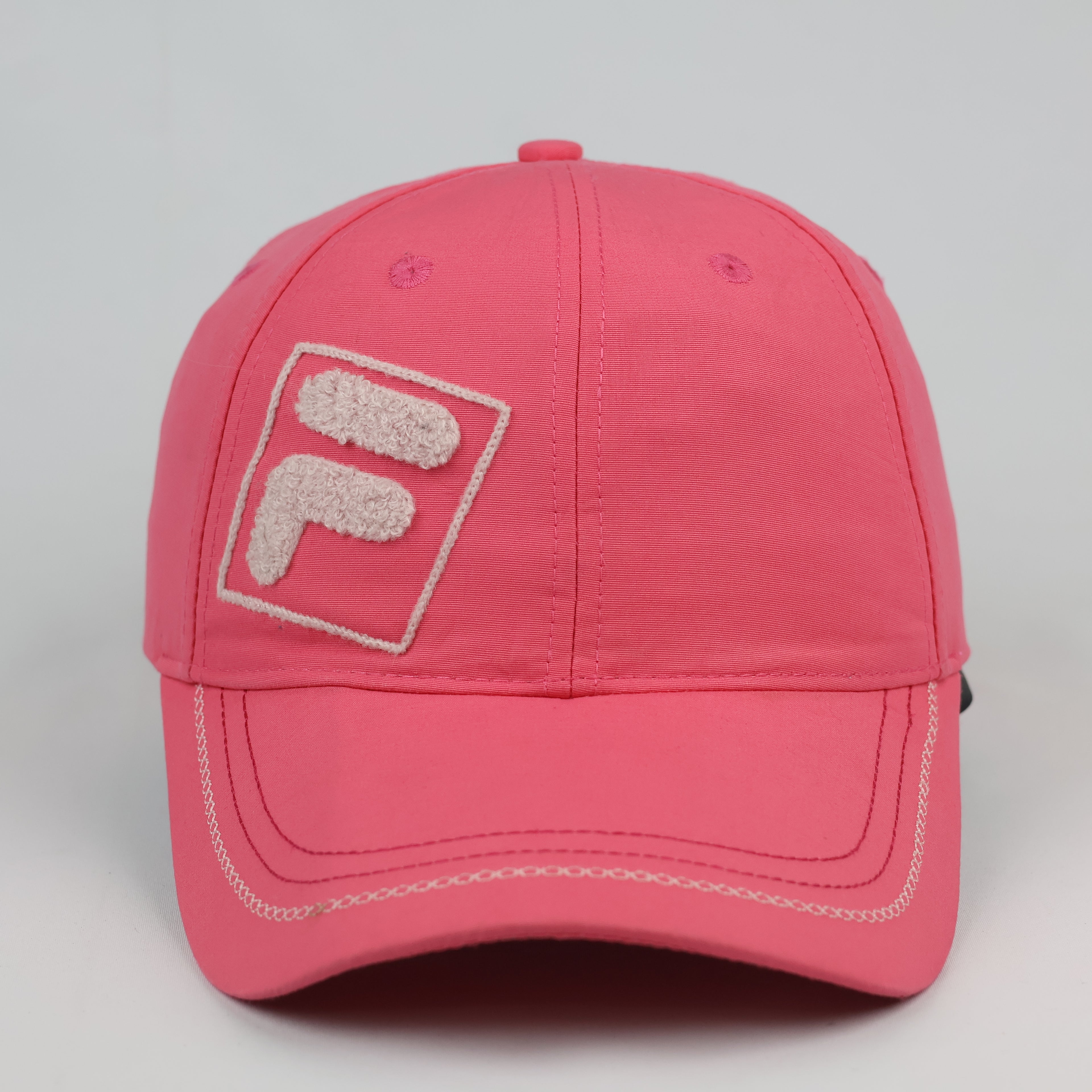Fila Classic Chenille F-Box Logo Bubblegum Pink Thrifted Hat