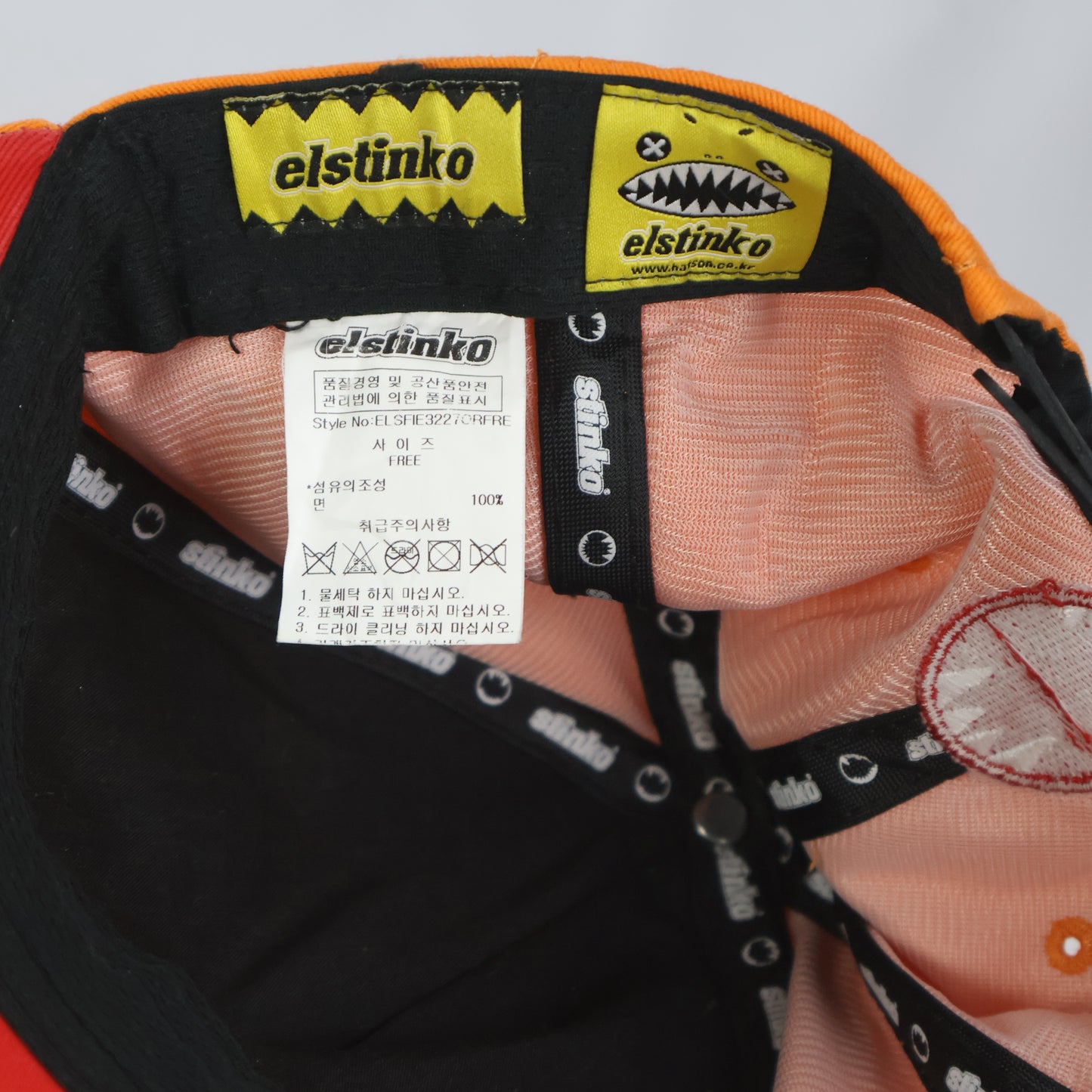 Elstinko 3D Monster Face Horned Snapback Cap