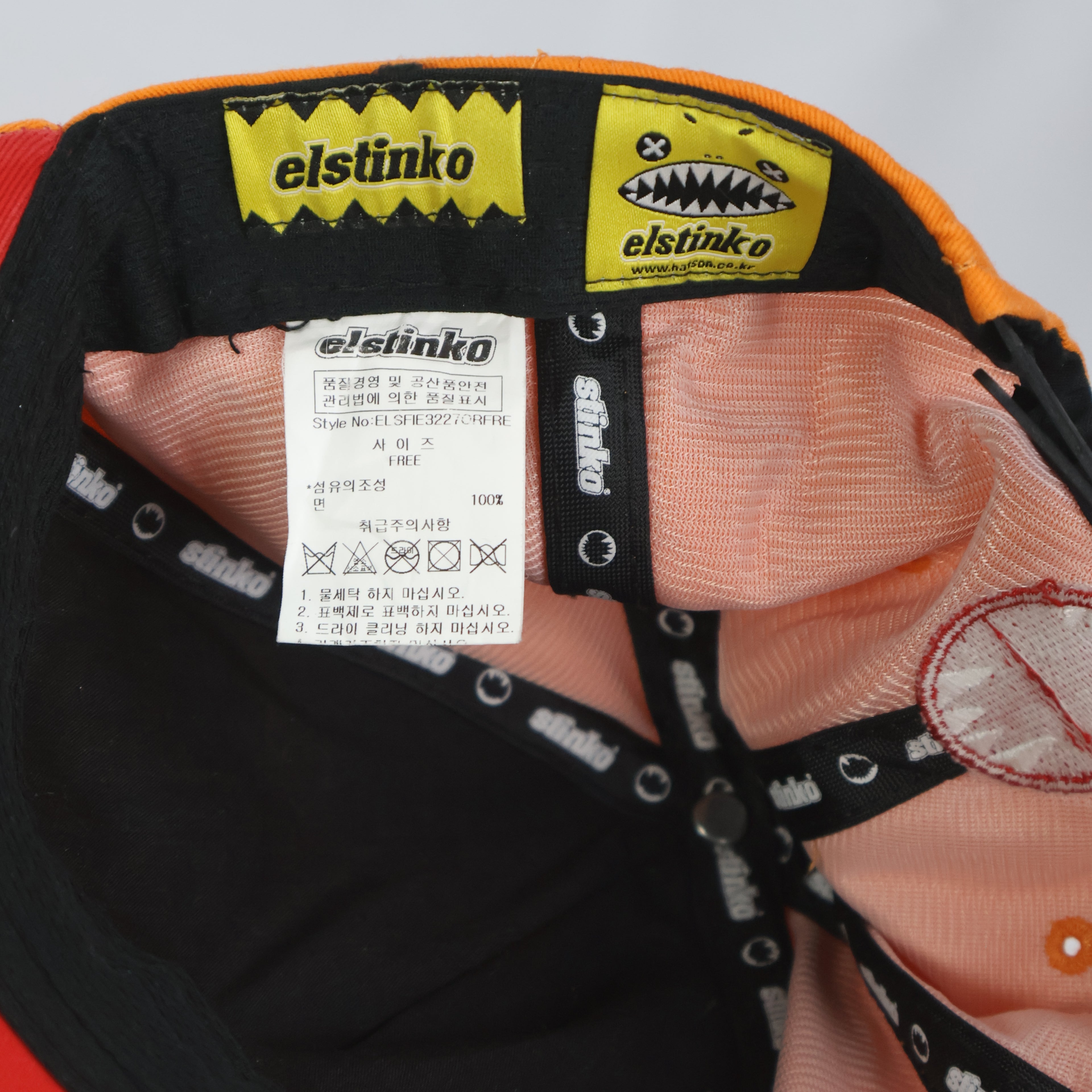 Elstinko 3D Monster Face Horned Snapback Cap