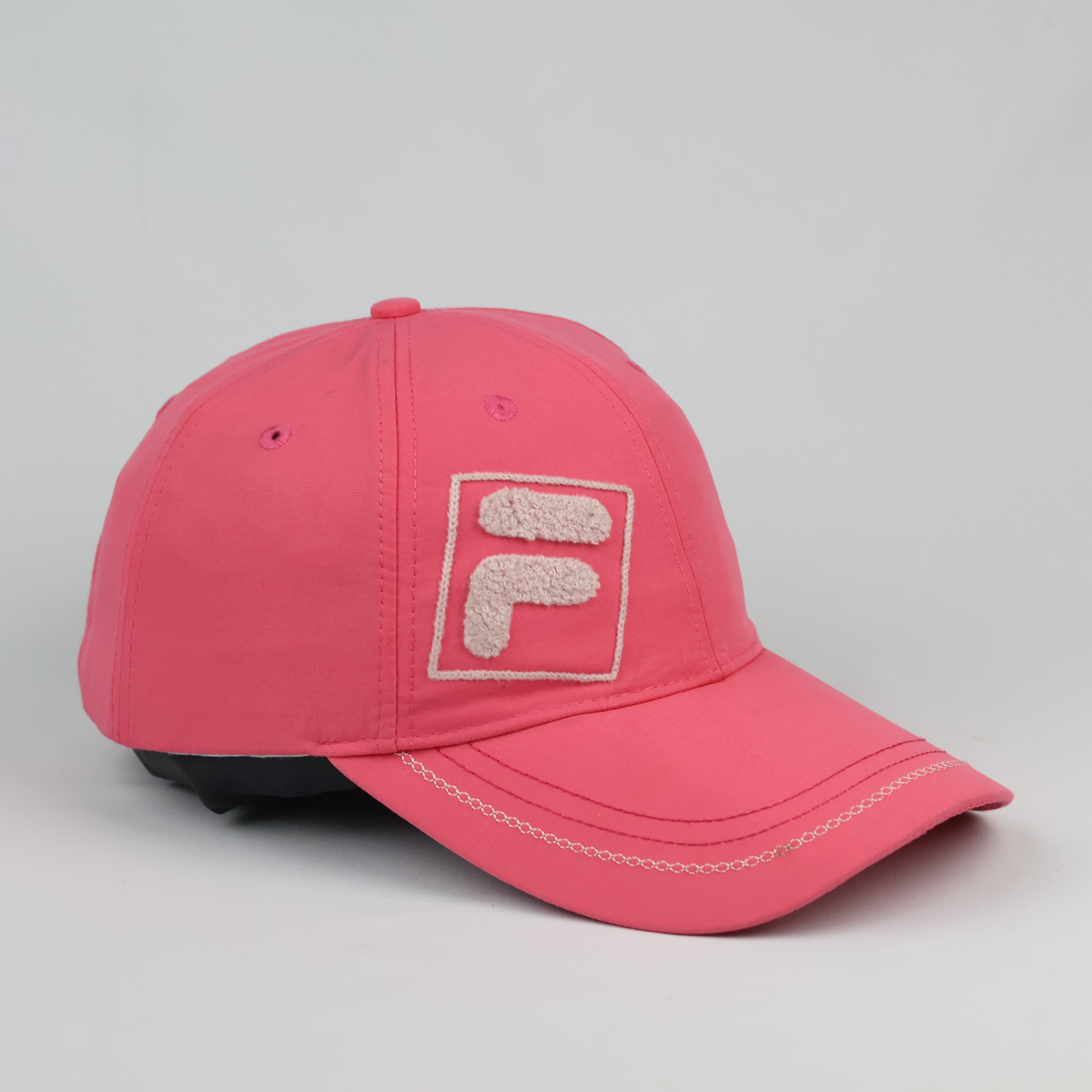 Fila Classic Chenille F-Box Logo Bubblegum Pink Thrifted Hat