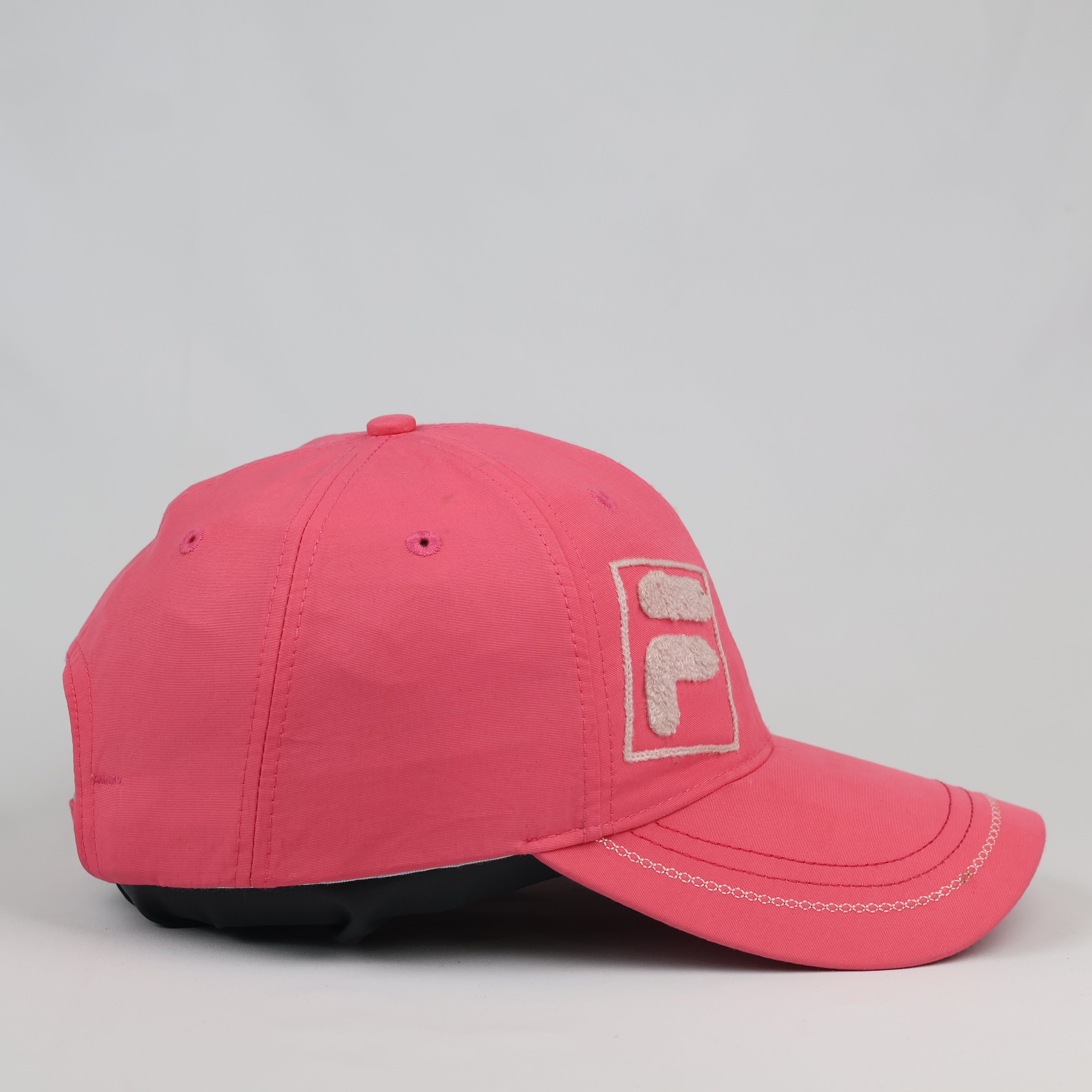 Fila Classic Chenille F-Box Logo Bubblegum Pink Thrifted Hat