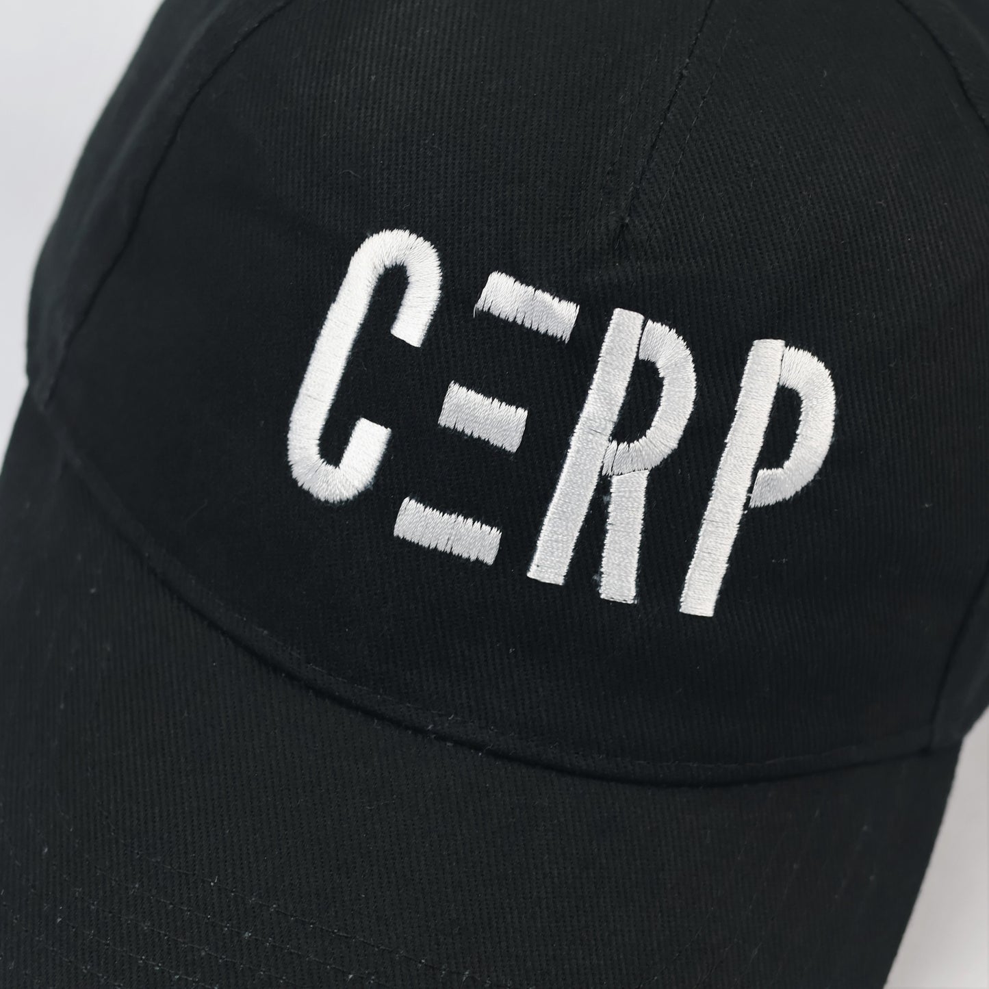 Beechfield CERP Embroidered Black Thrifted Baseball Cap