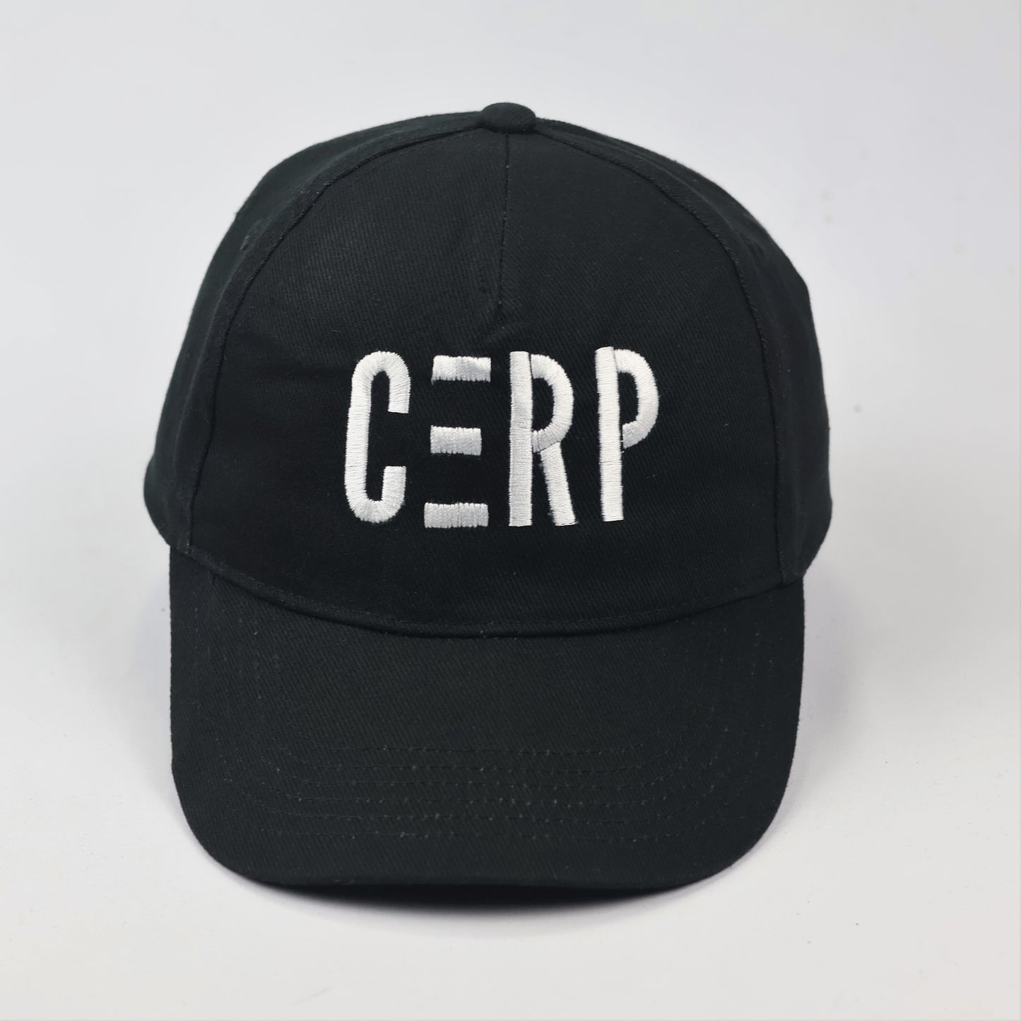 Beechfield CERP Embroidered Black Thrifted Baseball Cap