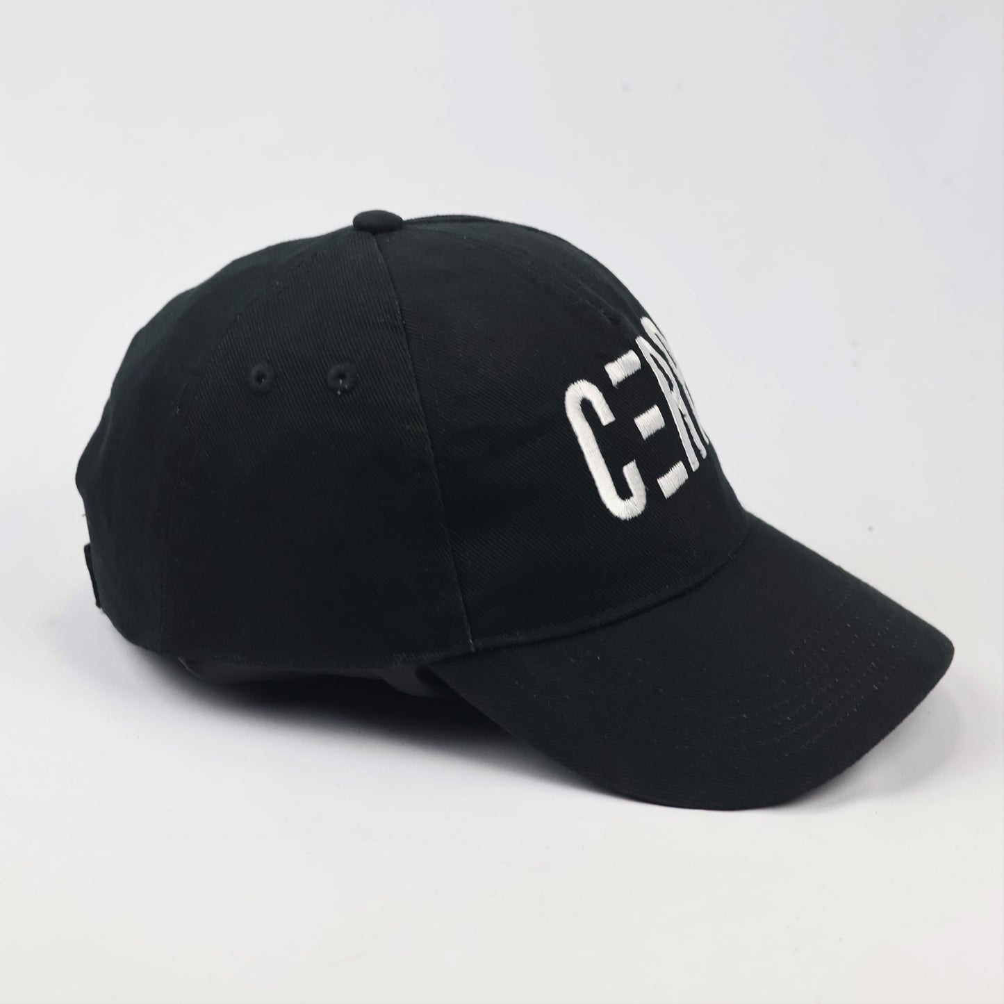 Beechfield CERP Embroidered Black Thrifted Baseball Cap