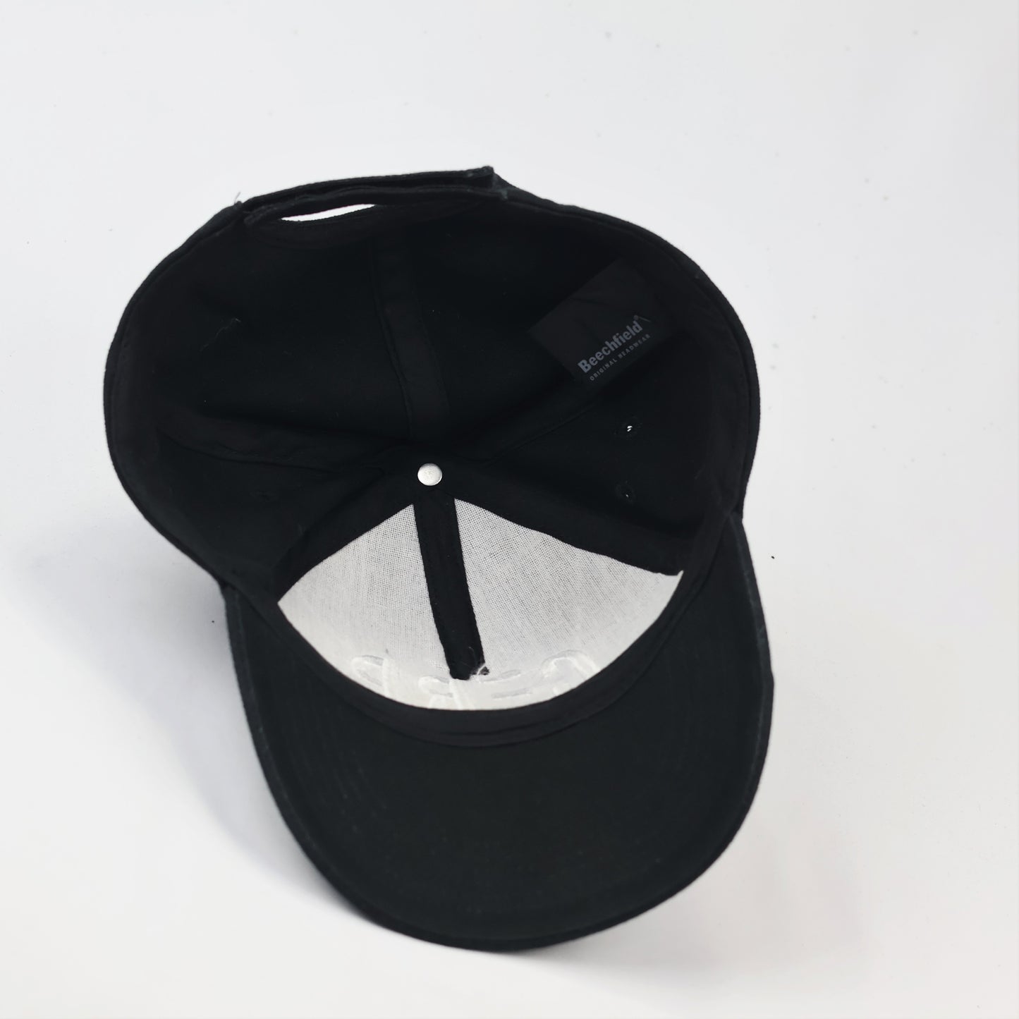 Beechfield CERP Embroidered Black Thrifted Baseball Cap