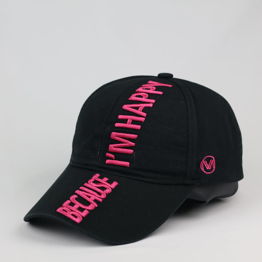 Thrifted Damplush Diamond Graphic Strapback Hat | Black | Size 56-58cm