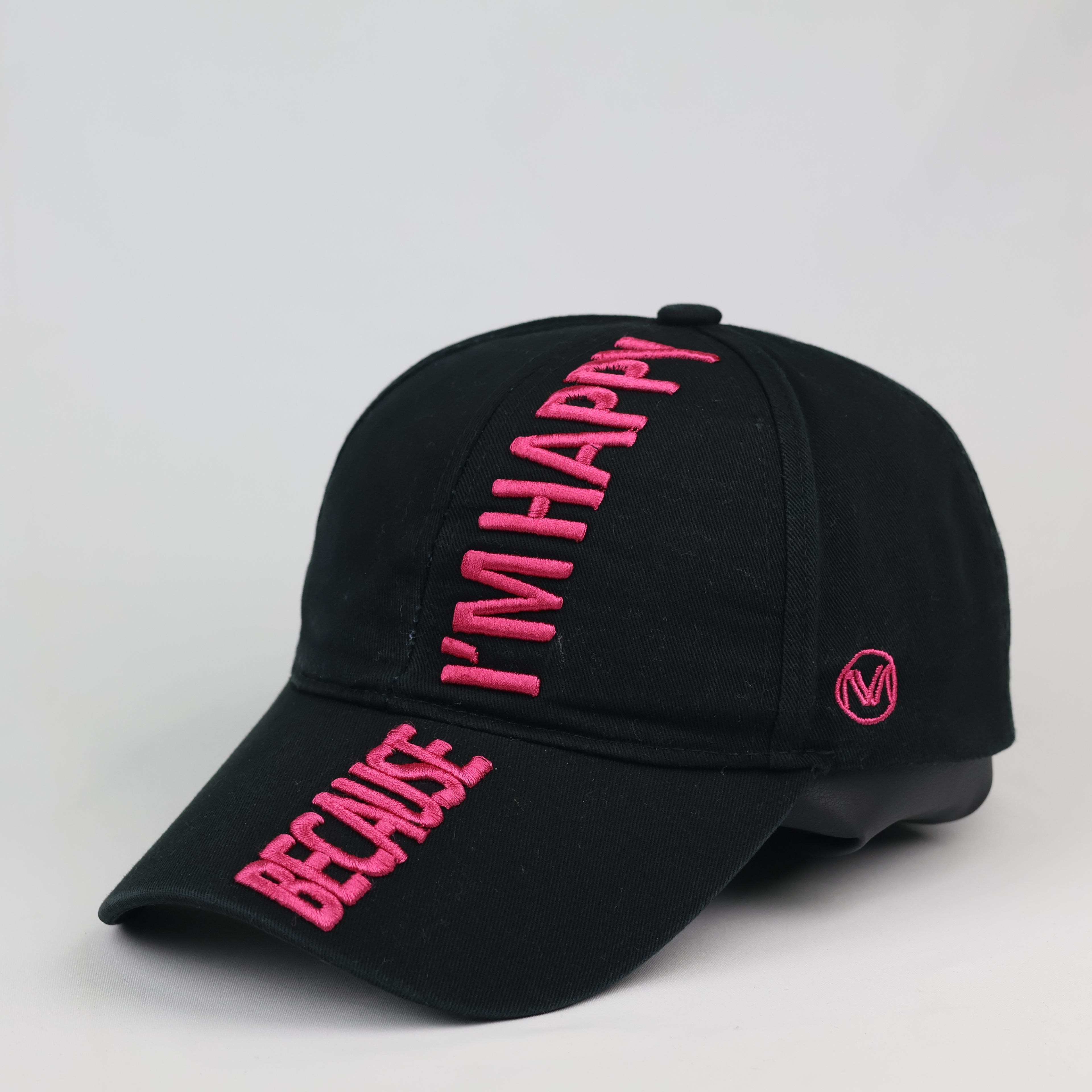 Thrifted Damplush Diamond Graphic Strapback Hat | Black | Size 56-58cm