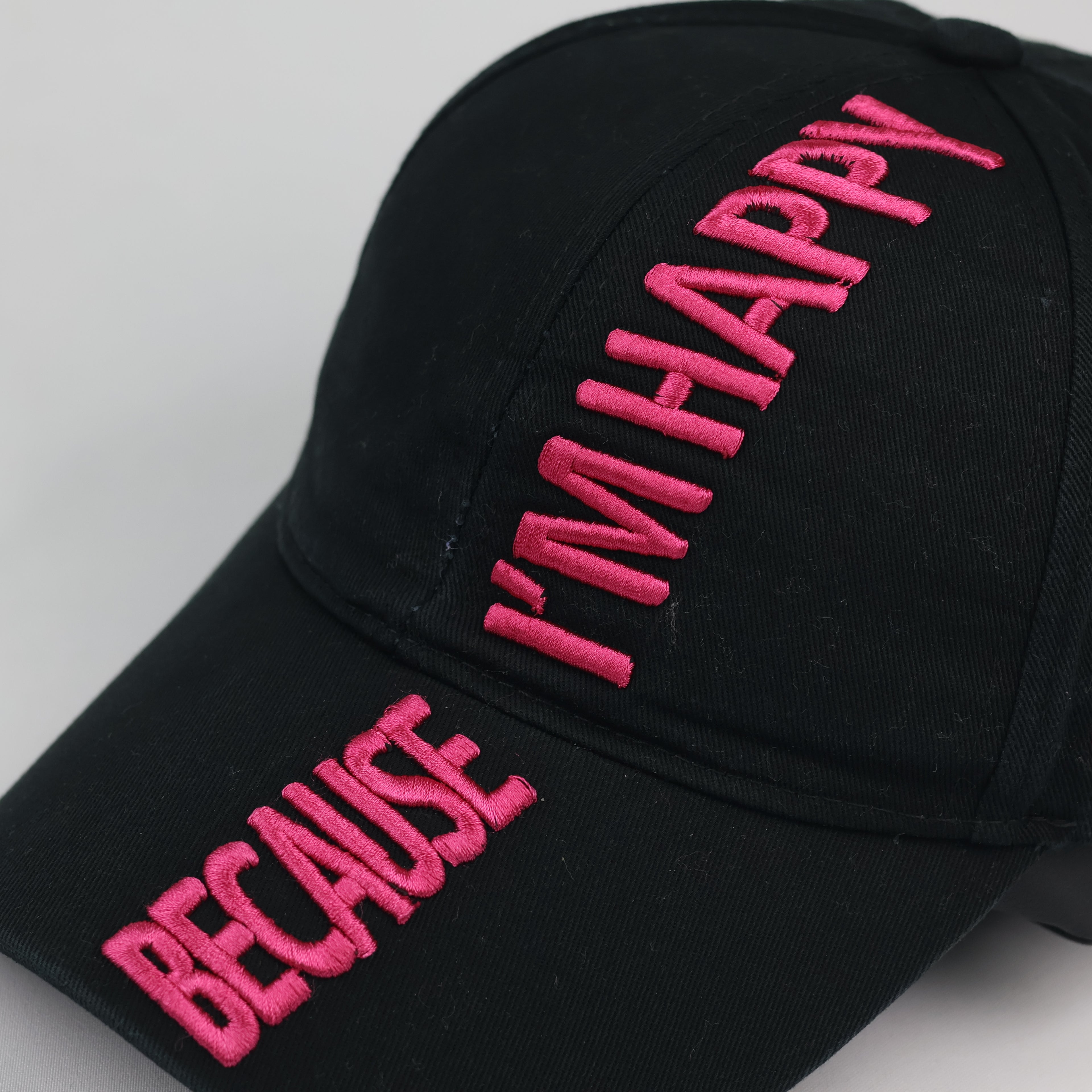 Thrifted Damplush Diamond Graphic Strapback Hat | Black | Size 56-58cm