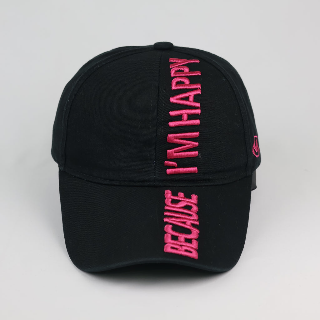 Thrifted Damplush Diamond Graphic Strapback Hat | Black | Size 56-58cm