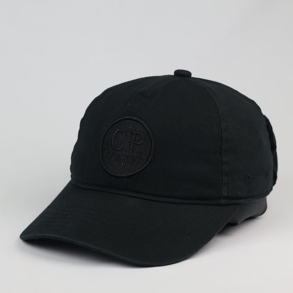 Thrifted C.P. Company Black Tactical Goggle Hat (Size 57cm)