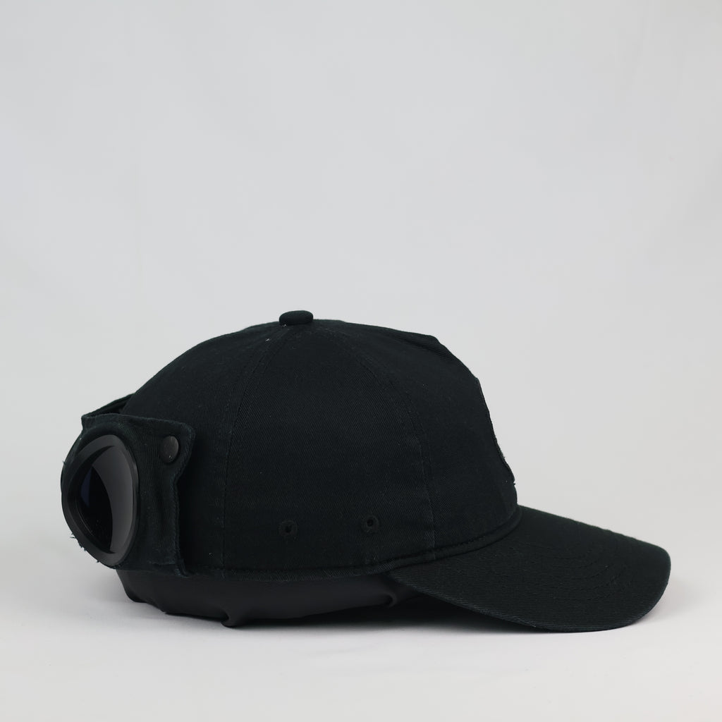 Thrifted C.P. Company Black Tactical Goggle Hat (Size 57cm)