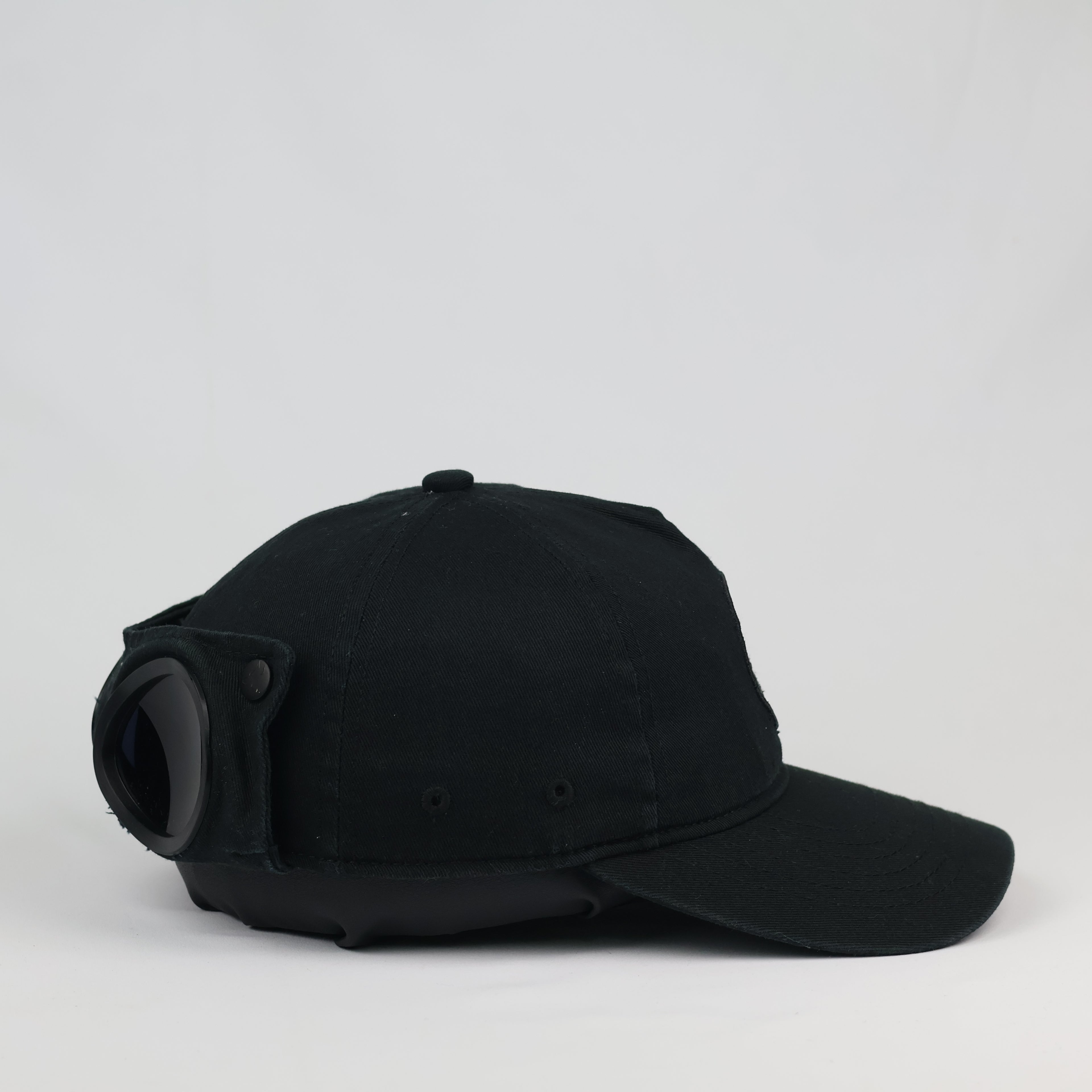 Thrifted C.P. Company Black Tactical Goggle Hat (Size 57cm)