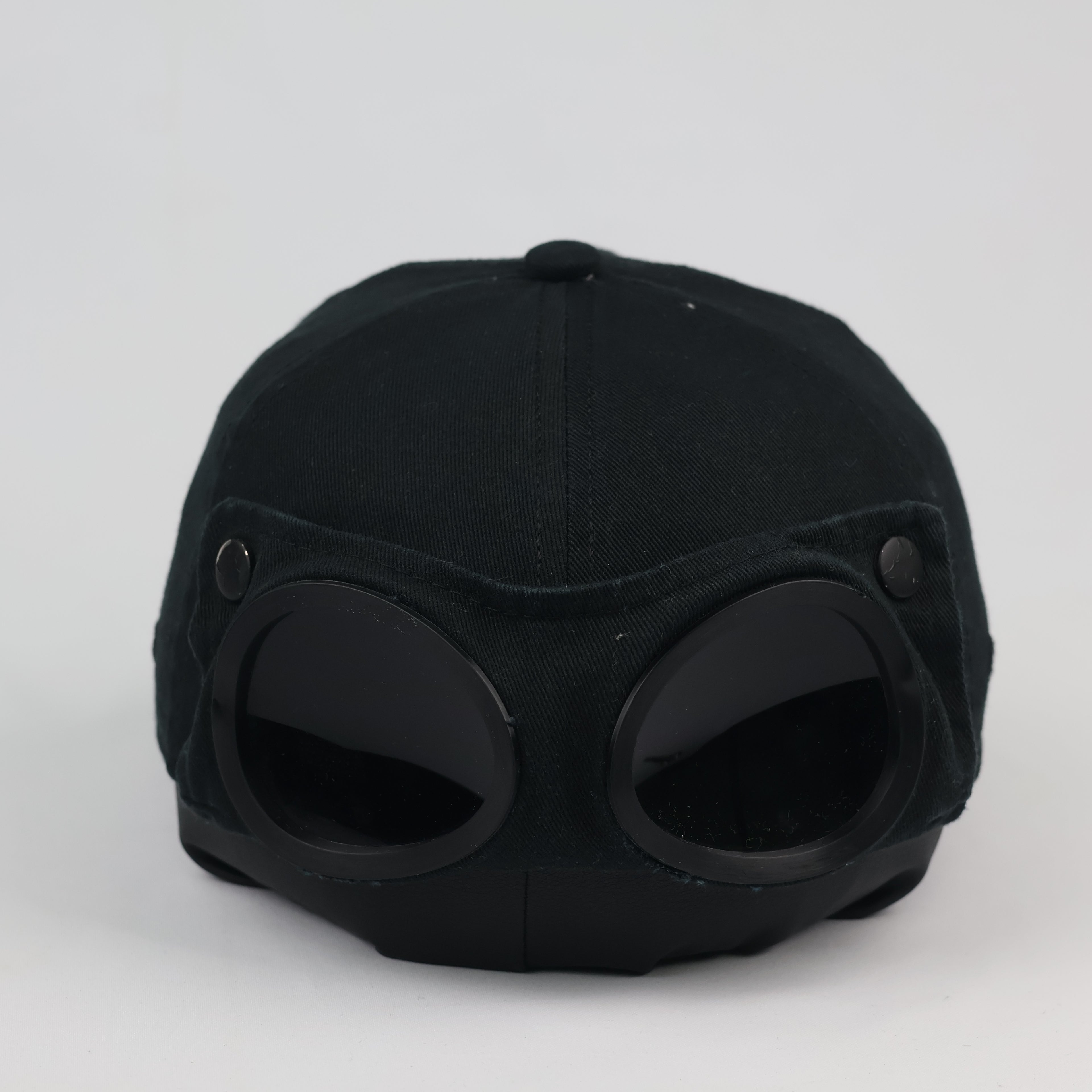 Thrifted C.P. Company Black Tactical Goggle Hat (Size 57cm)