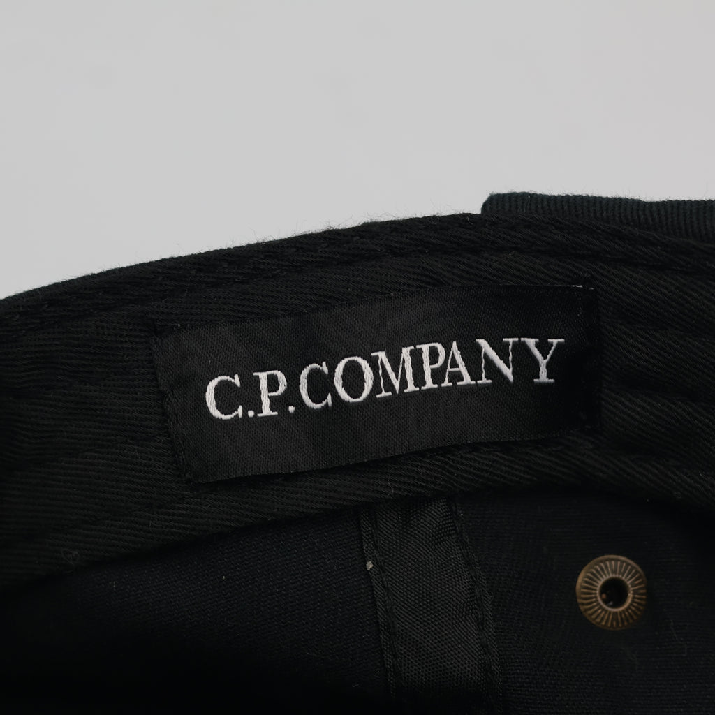 Thrifted C.P. Company Black Tactical Goggle Hat (Size 57cm)