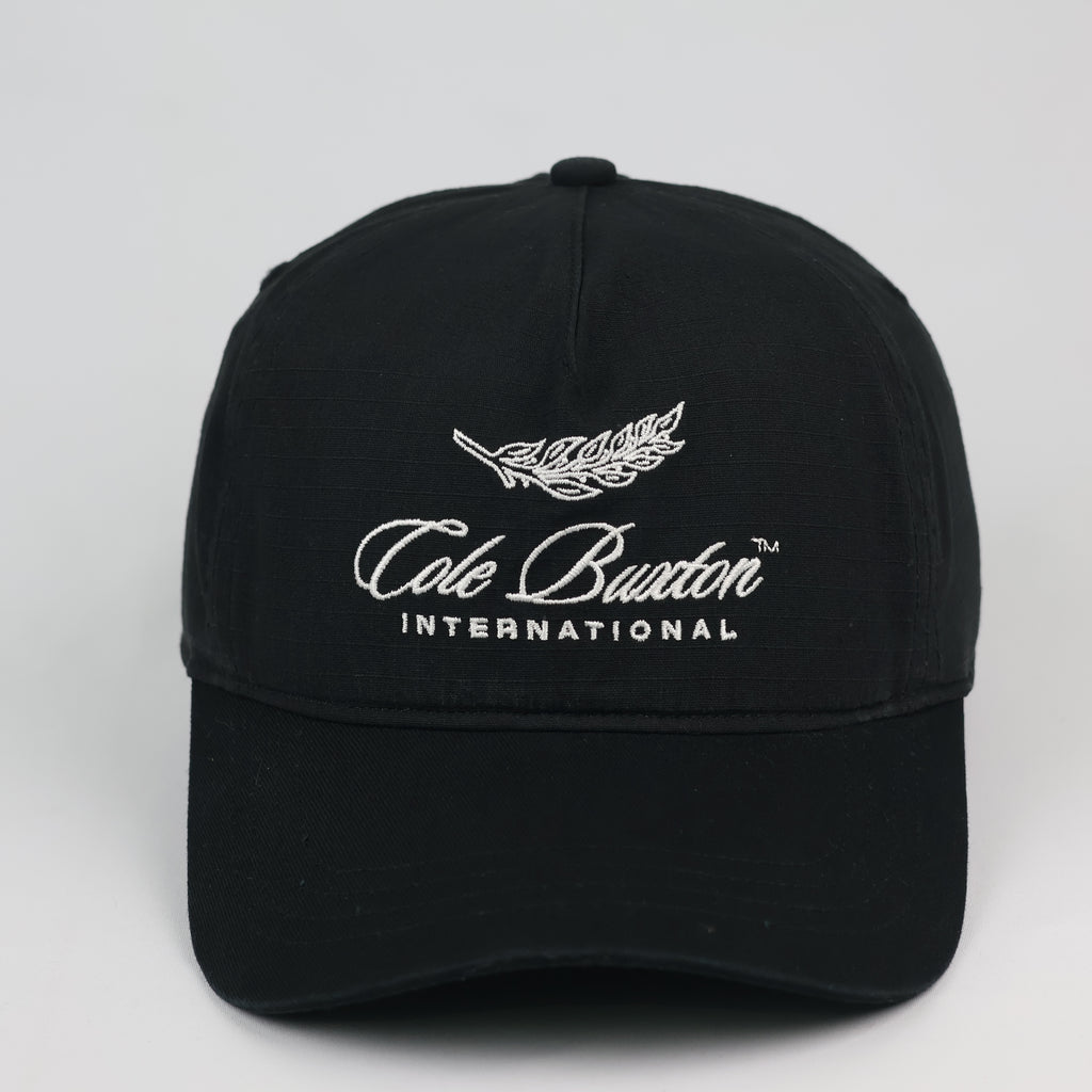 Thrifted Cole Buxton Laurel Crest Baseball Hat | Black | Size 56-58cm
