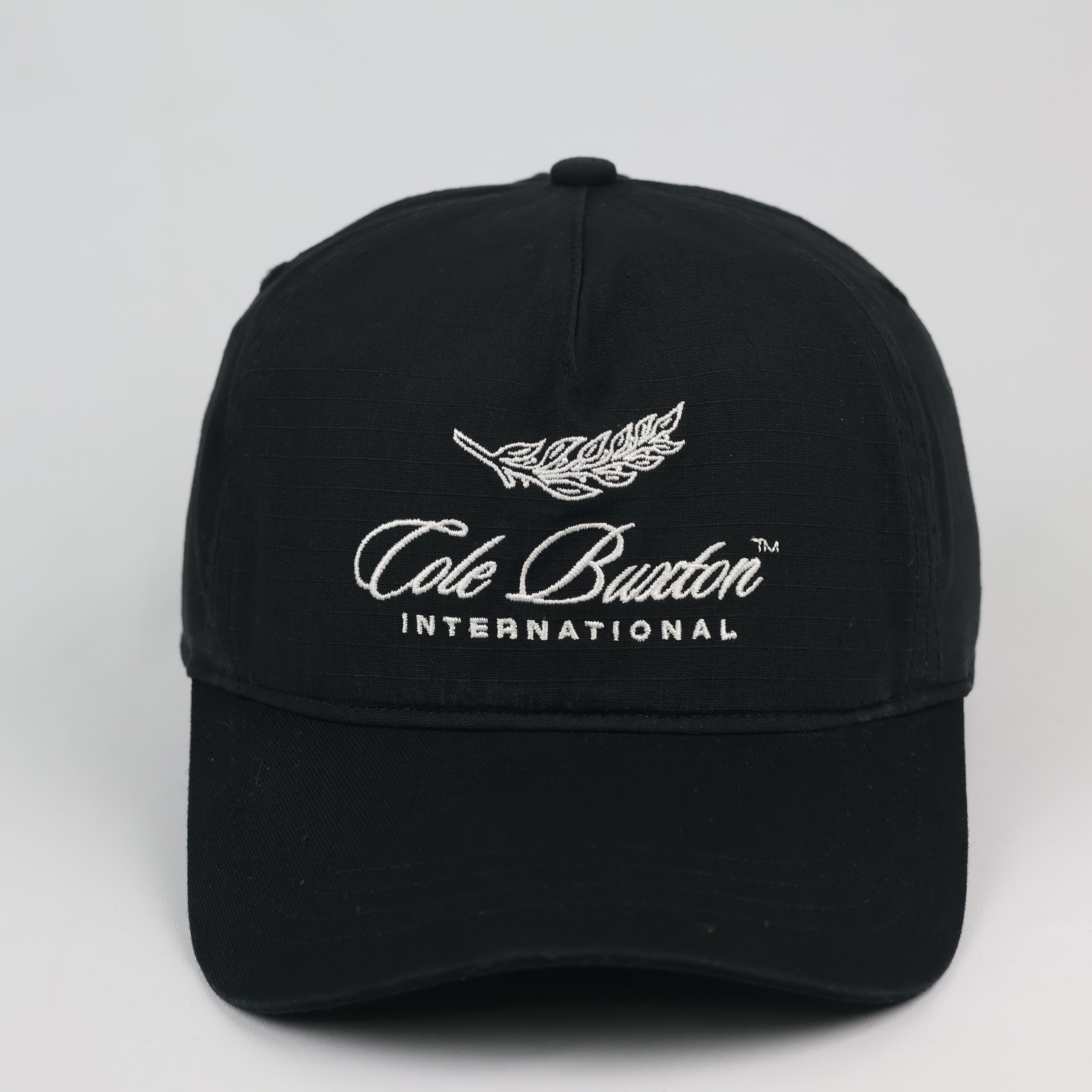 Thrifted Cole Buxton Laurel Crest Baseball Hat | Black | Size 56-58cm