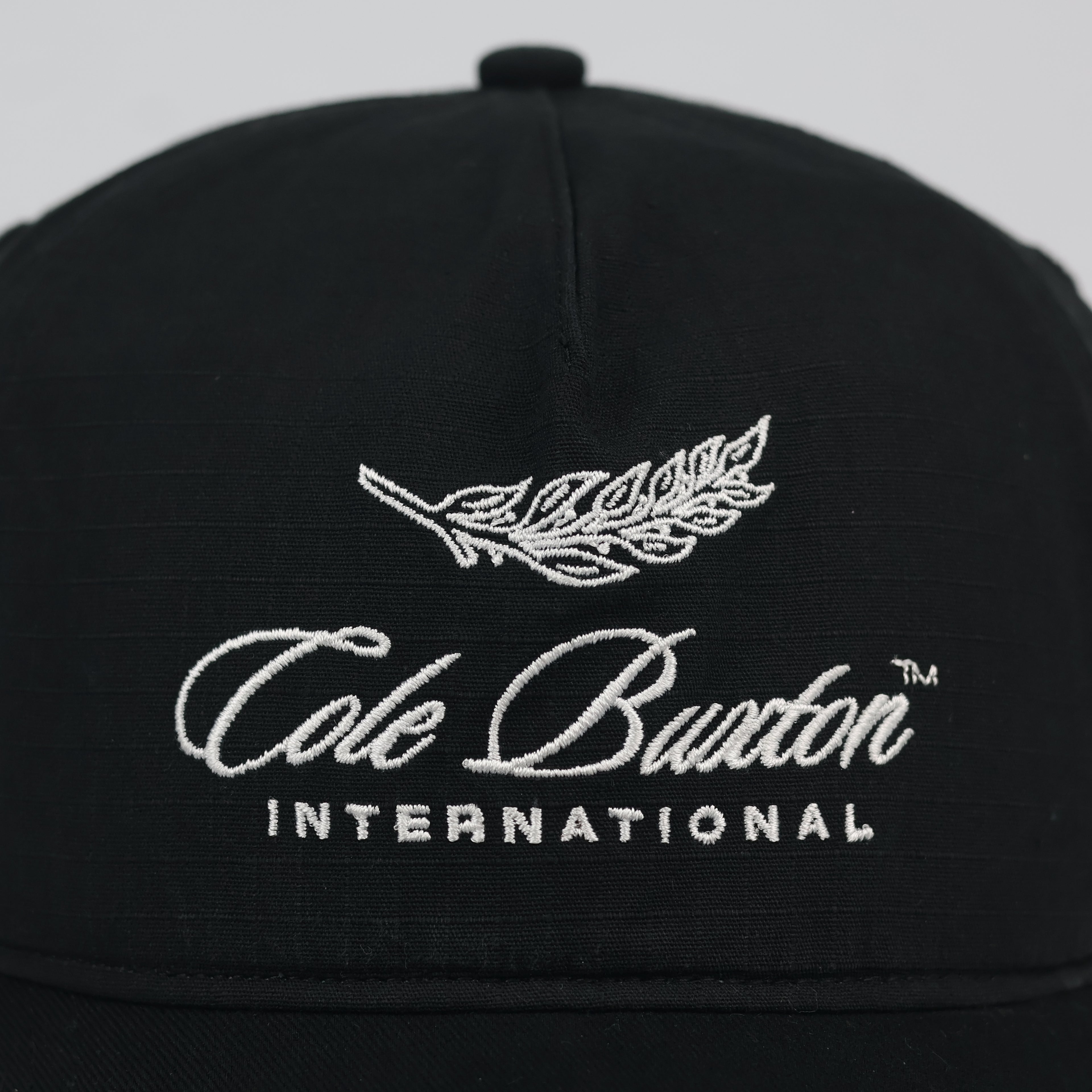 Thrifted Cole Buxton Laurel Crest Baseball Hat | Black | Size 56-58cm
