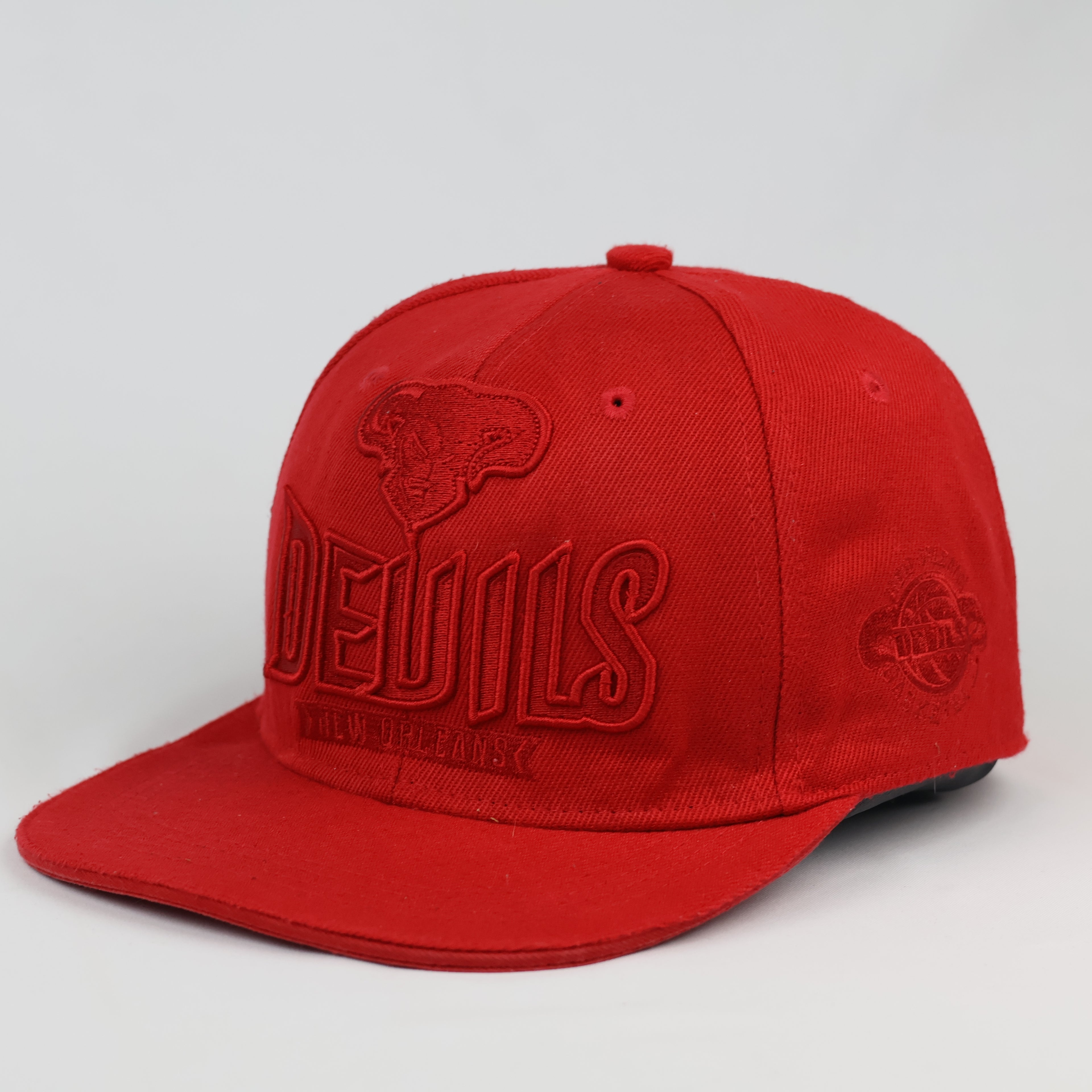 Thrifted FSBN Basketball Sports Edition Red Snapback Hat