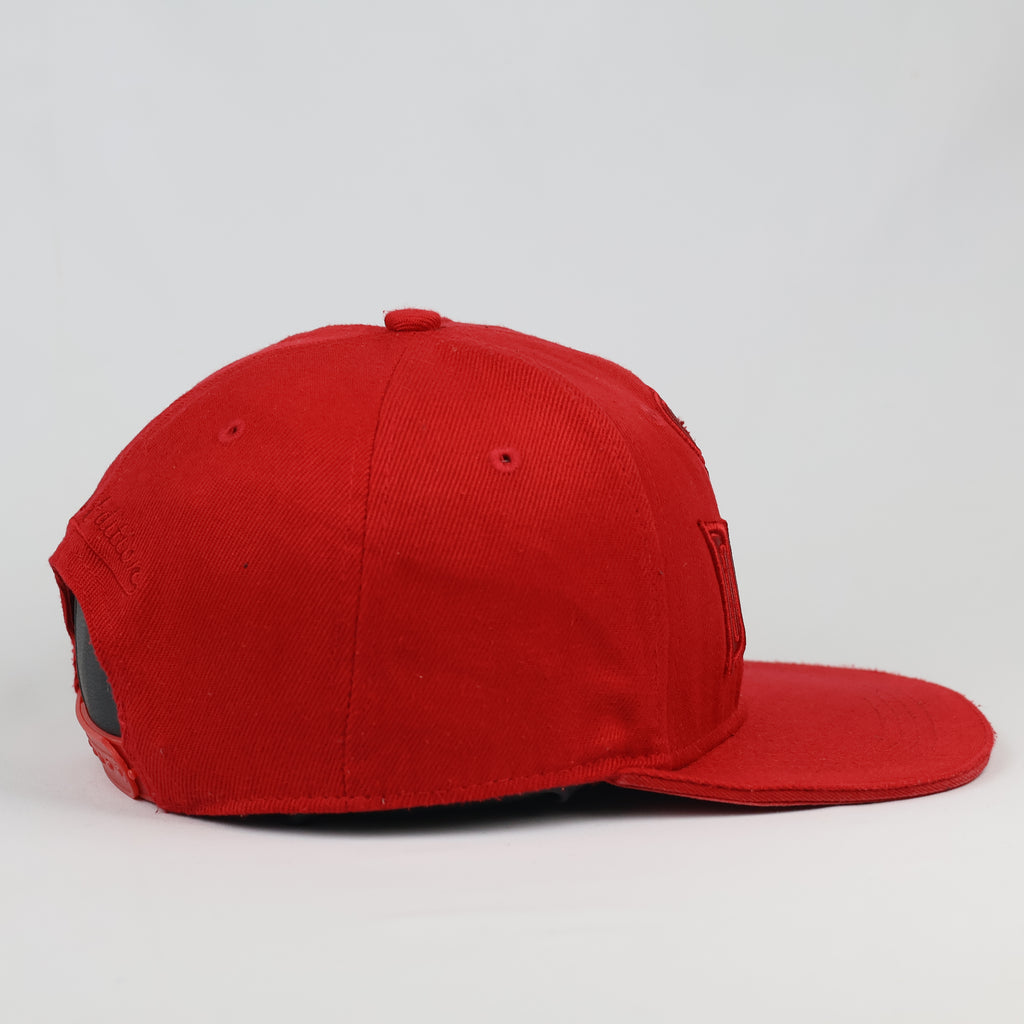 Thrifted FSBN Basketball Sports Edition Red Snapback Hat