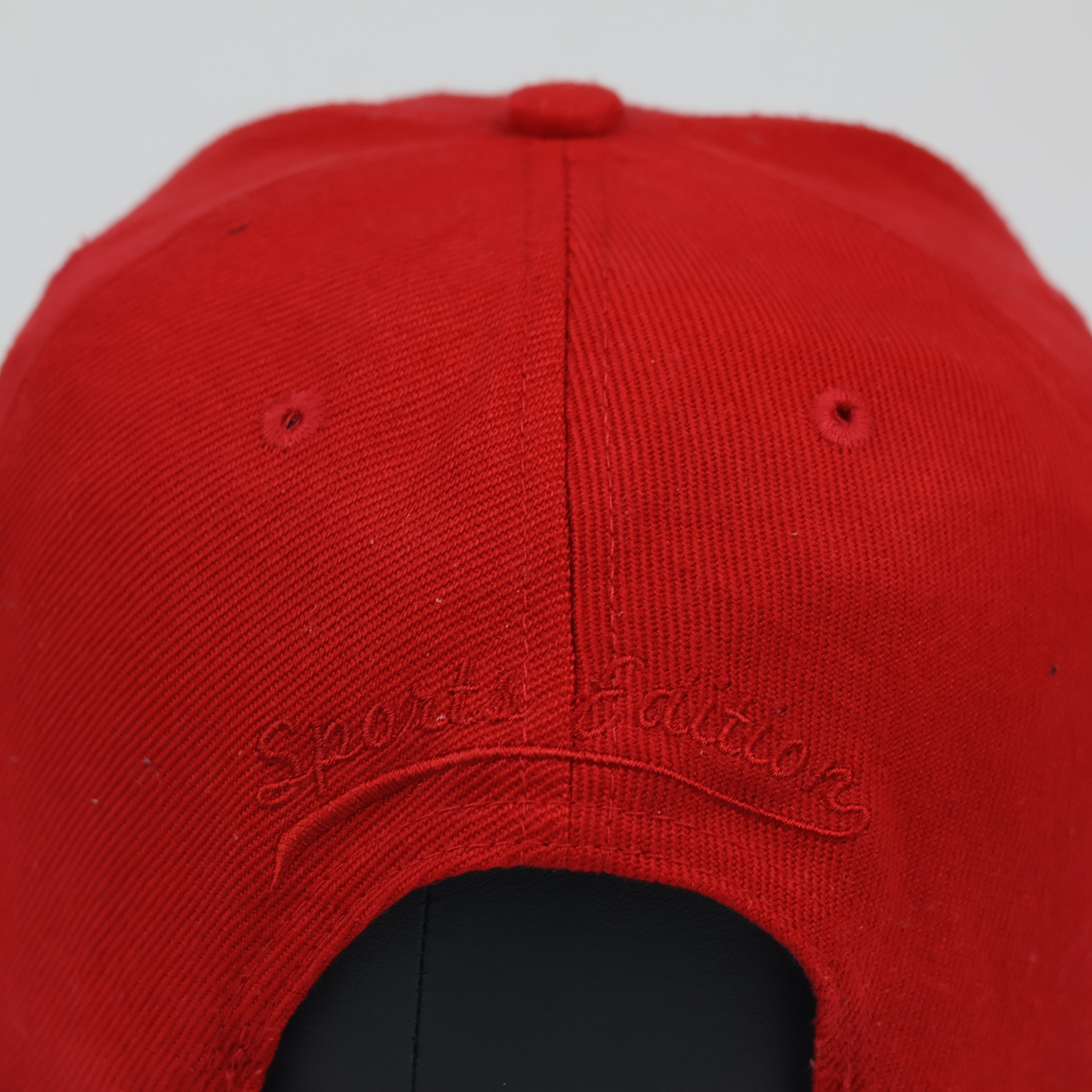 Thrifted FSBN Basketball Sports Edition Red Snapback Hat
